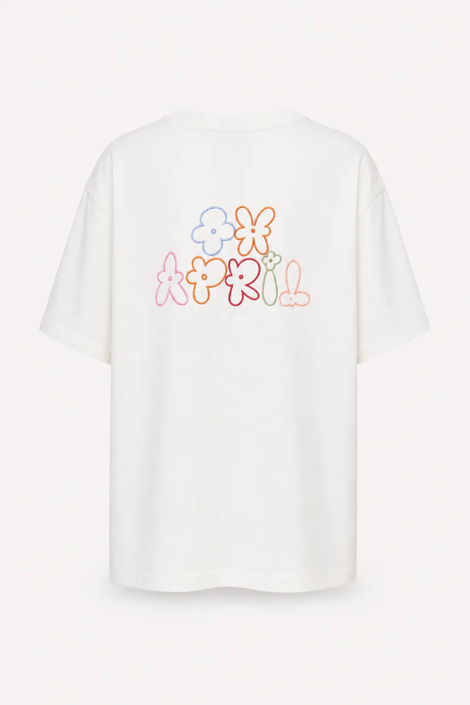 oh-april-bf-t-shirt-flower-white-baumwolle-oversized image 1