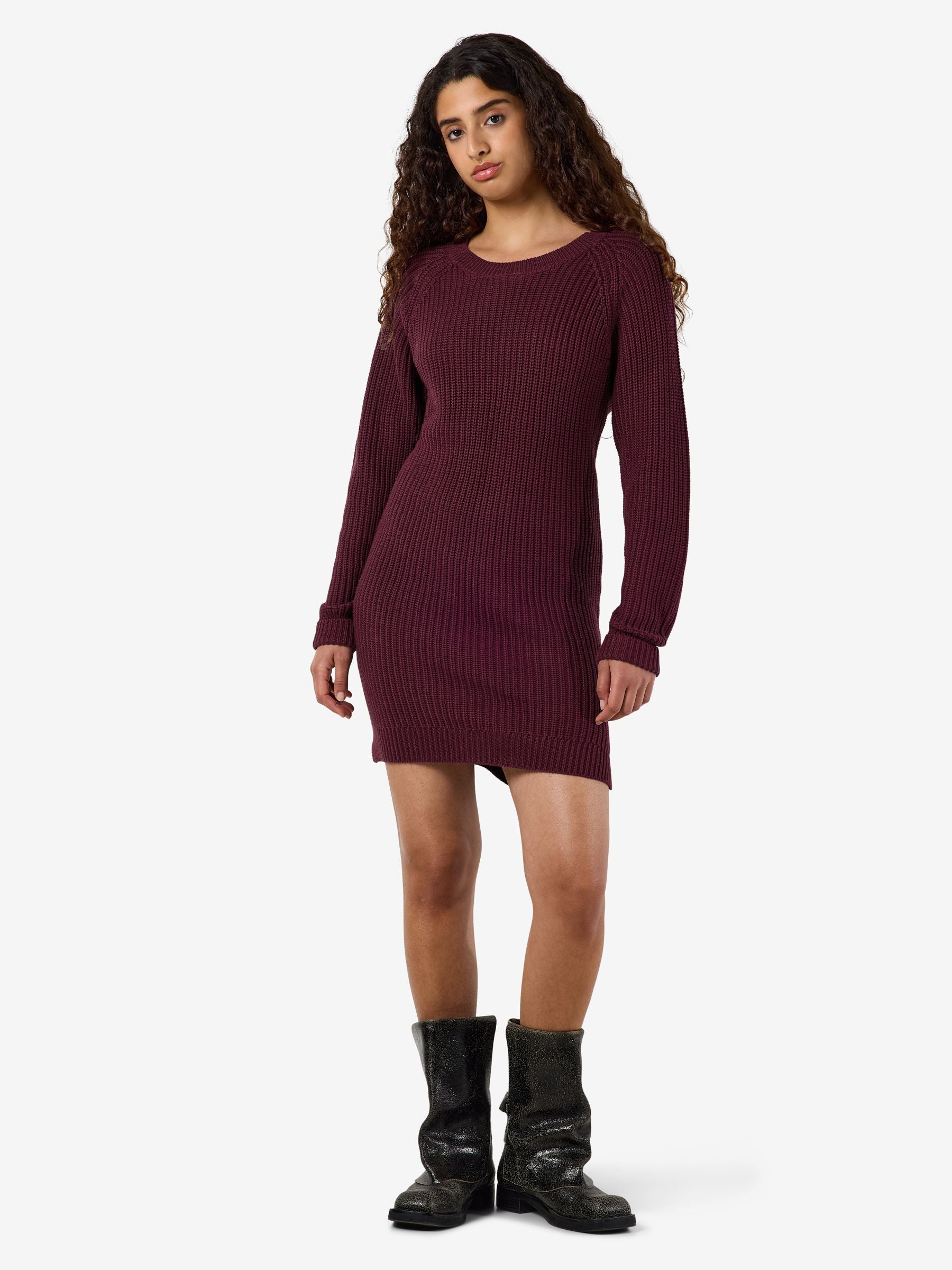 noisy-may-strickkleid-lang-winter-loose-fit image 3