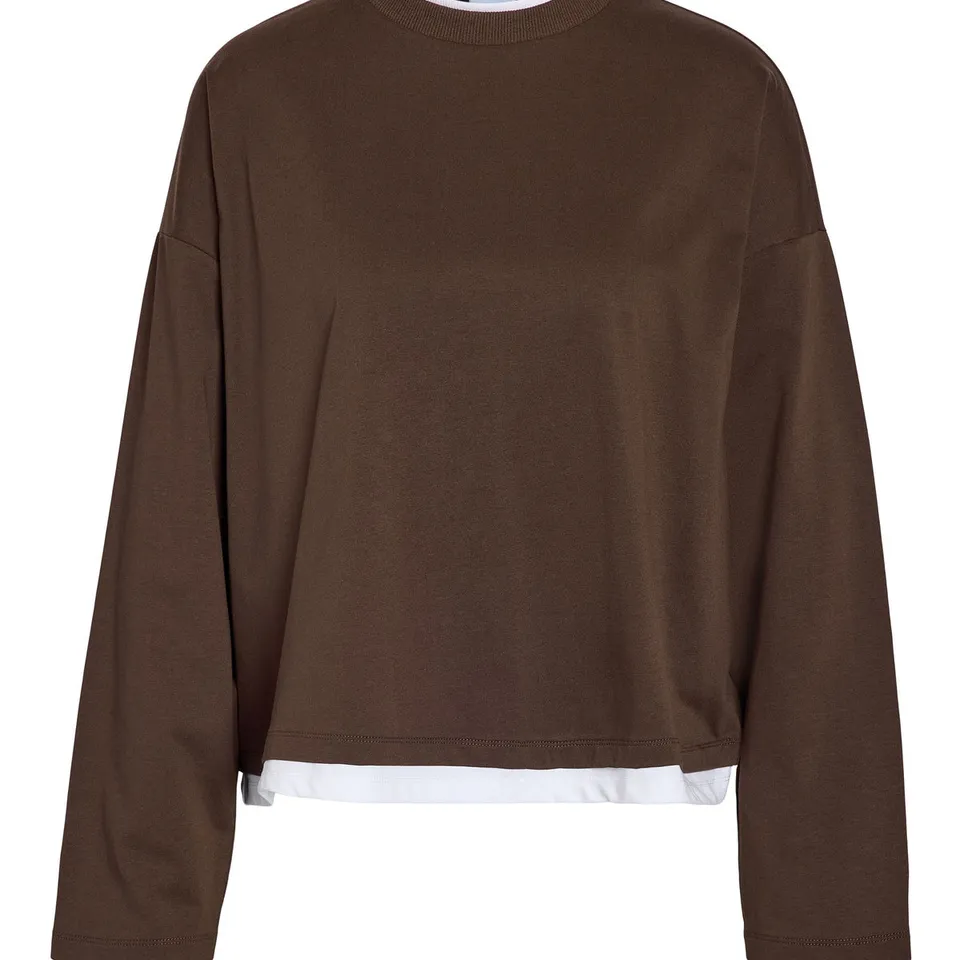 noisy-may-langarmshirt-crewneck-double-layer-melange image 1