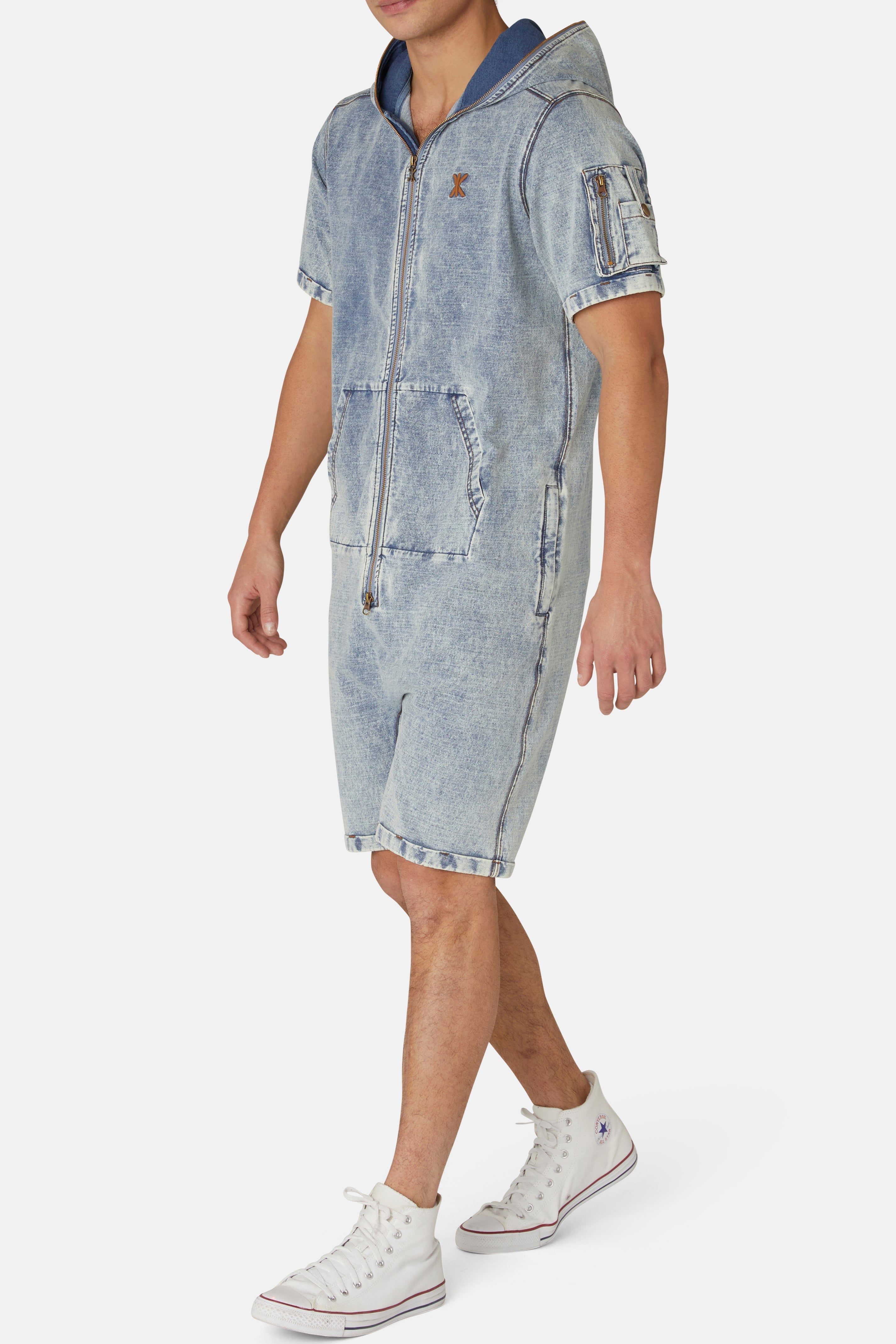 onepiece-soft-denim-short-jumpsuit-jeans-overall-light-blue image 5