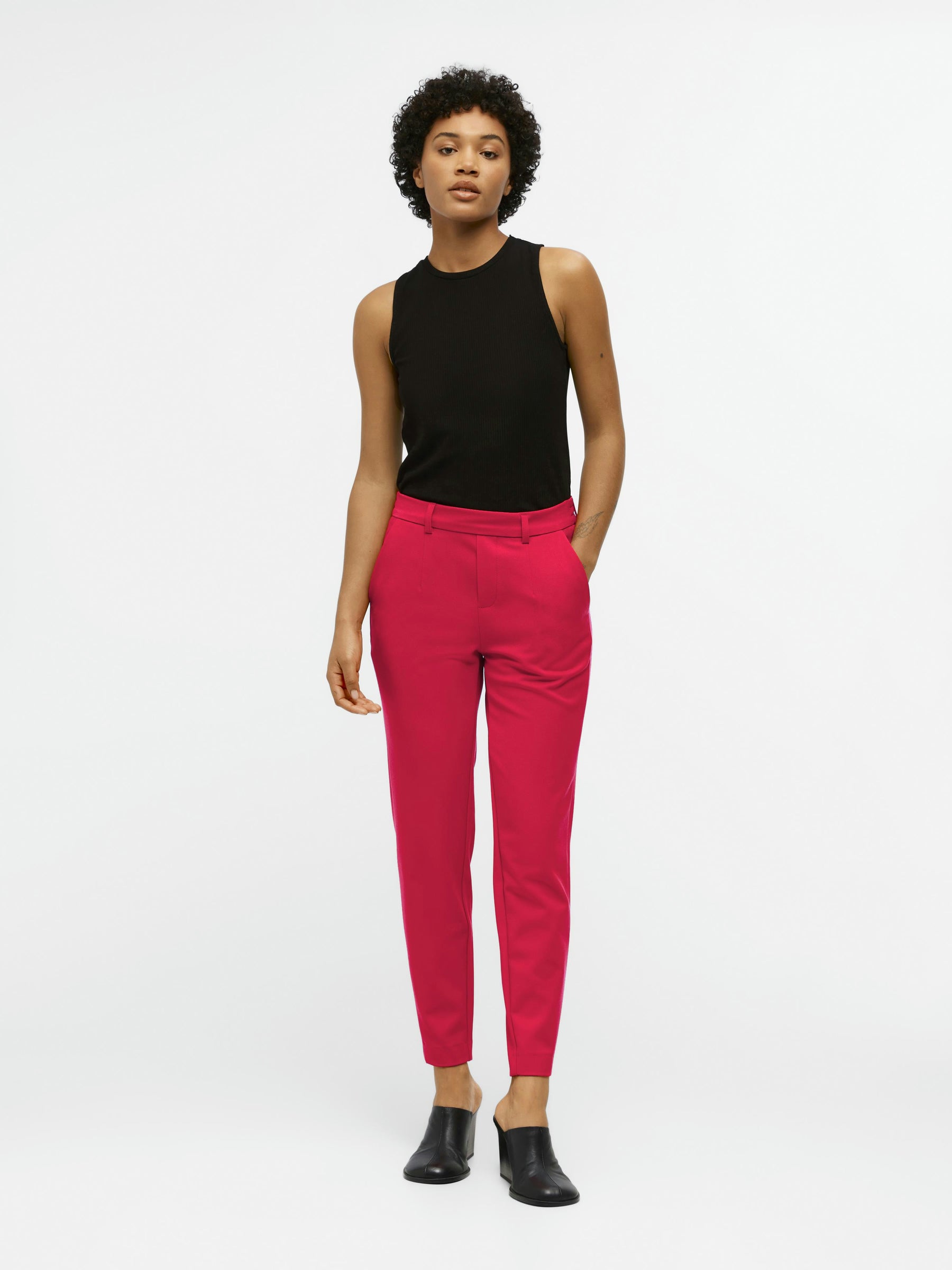 object-objlisa-hose-cropped-mid-waist-slim-fit-stretch image 5