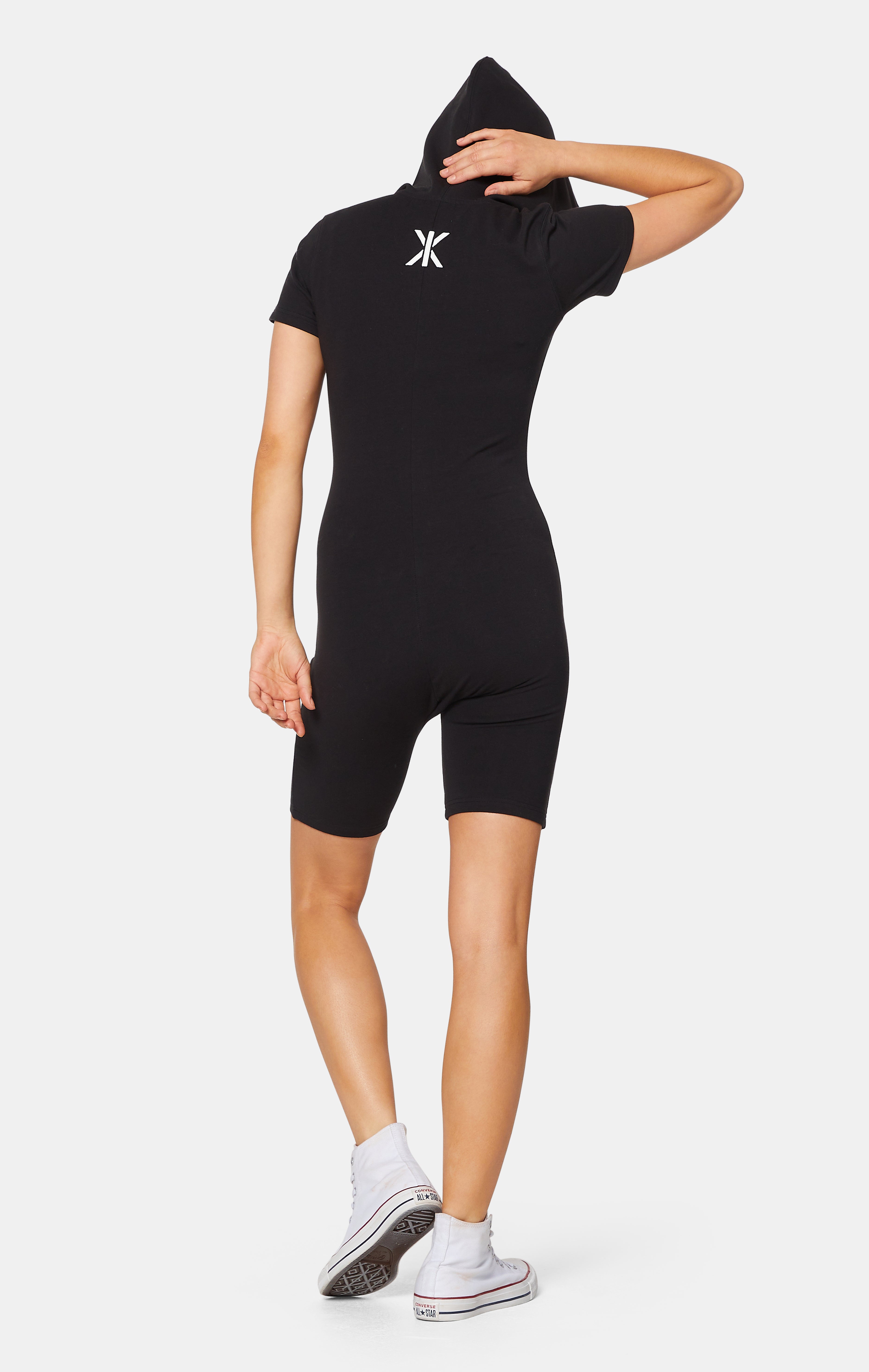 onepiece-original-fitted-short-jumpsuit-damen-overall-schwarz-kurz image 7