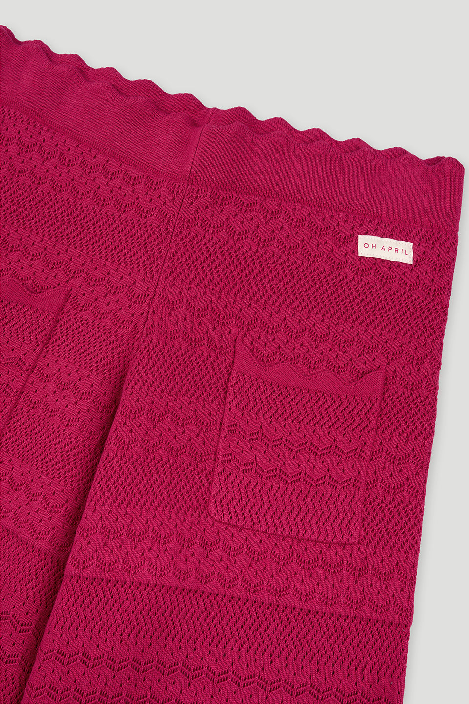 oh-april-aurea-flared-knit-pants-berry-whip-strickhose image 3