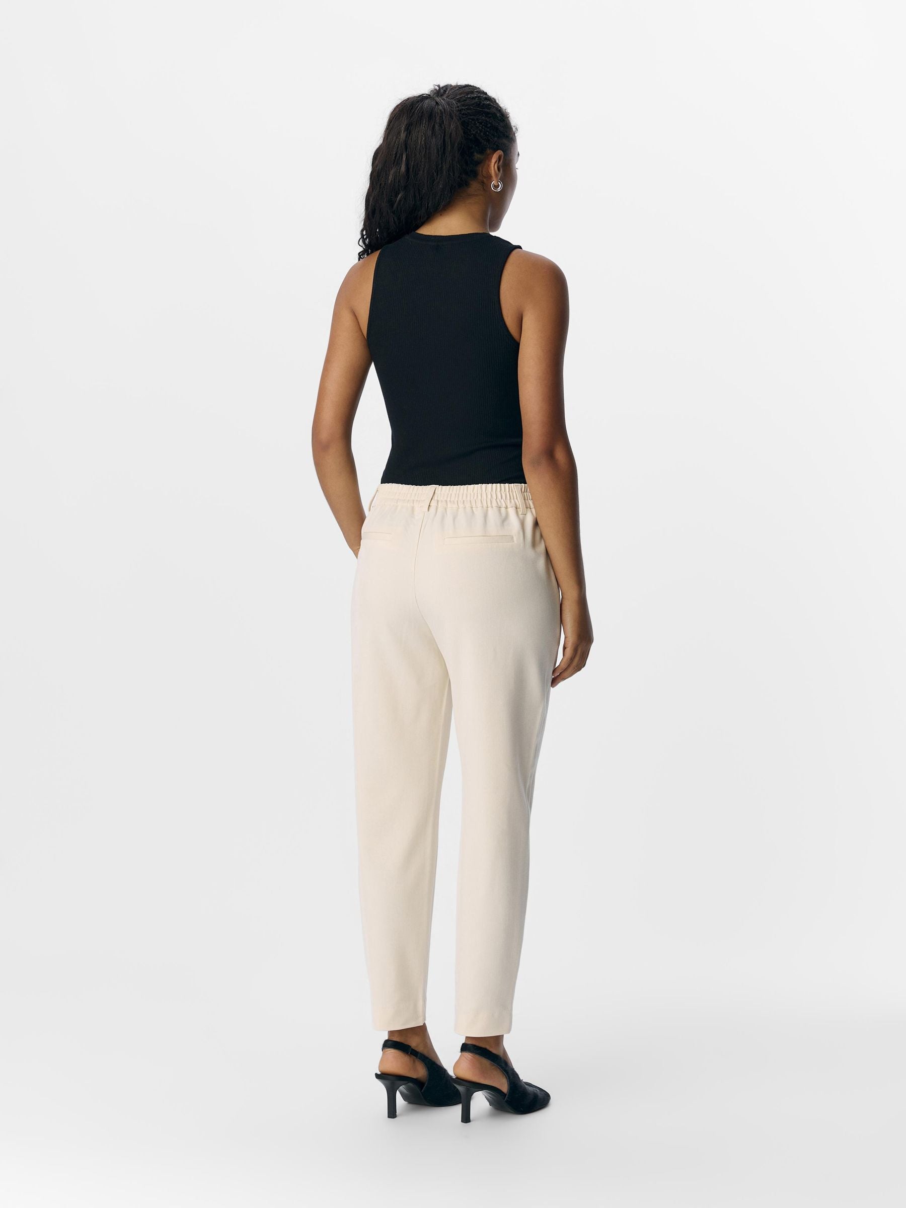 object-objlisa-slim-cropped-stoffhose-mid-waist-stretch image 3