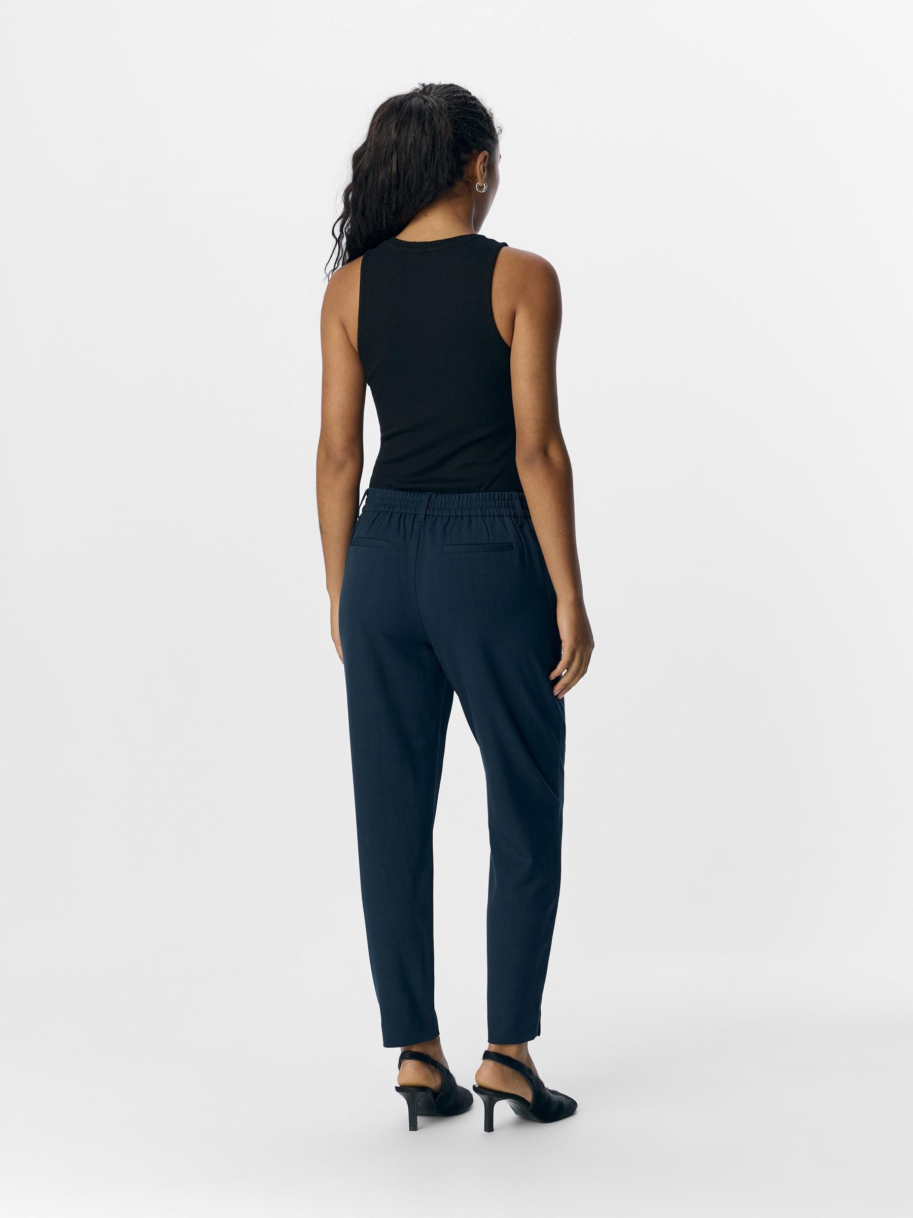 object-objlisa-slim-cropped-stoffhose-mid-waist-stretch-3 image 3