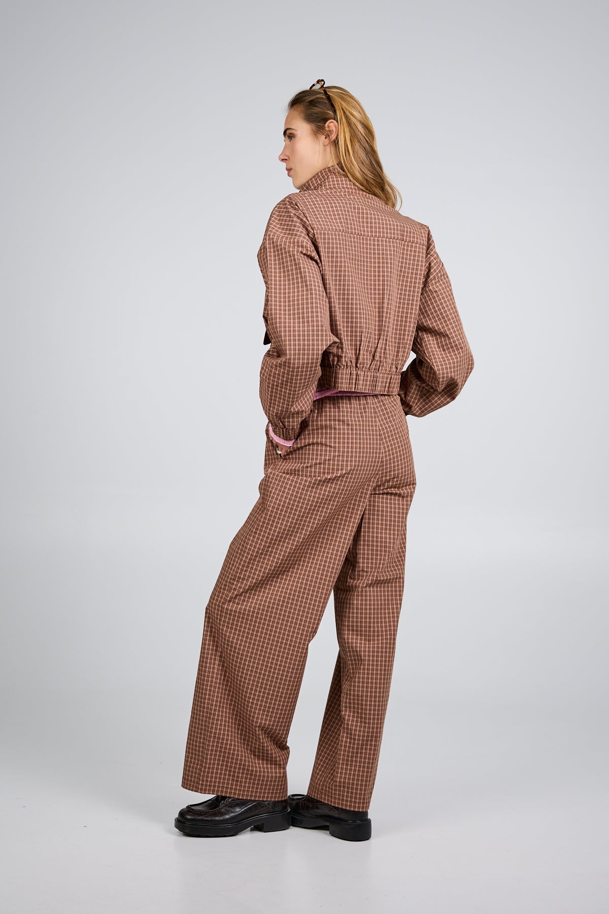 oh-april-zoe-bomber-jacket-bomberjacke-cocoa-dust-check image 7