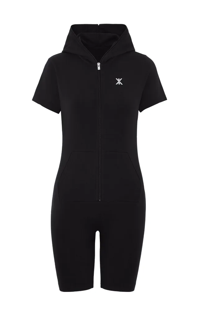 onepiece-original-fitted-short-jumpsuit-damen-overall-schwarz-kurz image 1