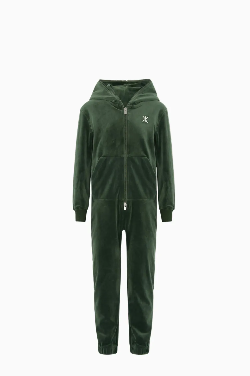 onepiece-original-velvet-kids-jumpsuit-gr-n-samt-onesie image 1