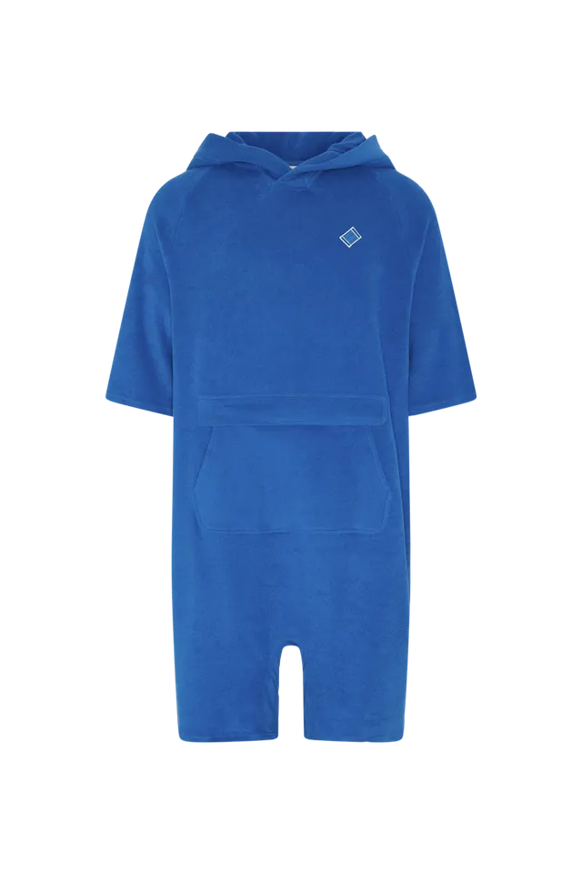 onepiece-towel-club-poncho-short-jumpsuit-cobolt image 1