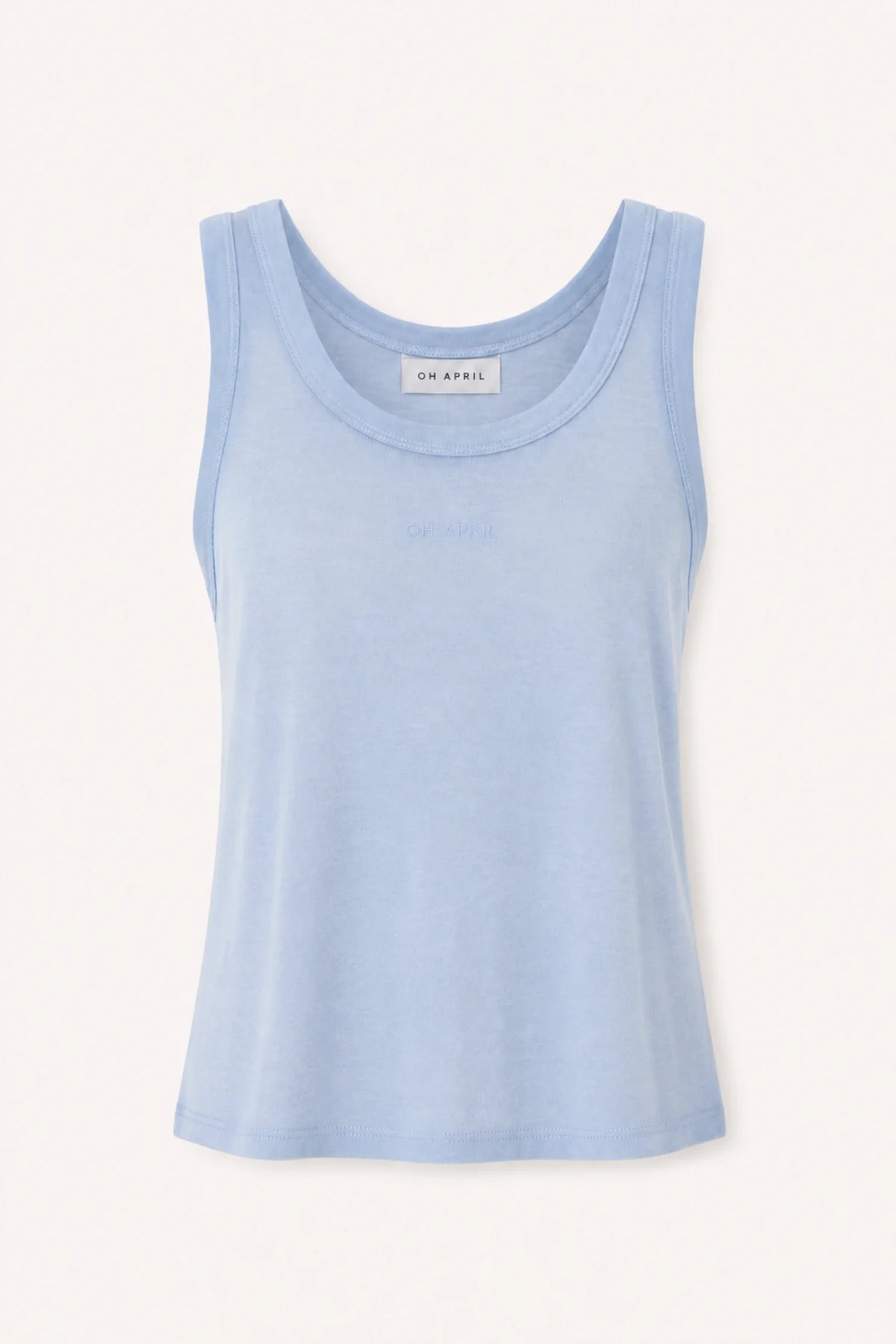 oh-april-slim-fit-tanktop-top-sky-blue-modal image 1
