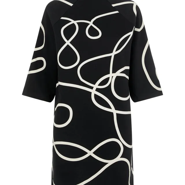 noisy-may-midi-kleid-spitze-3-4-arm-lockerer-schnitt image 1