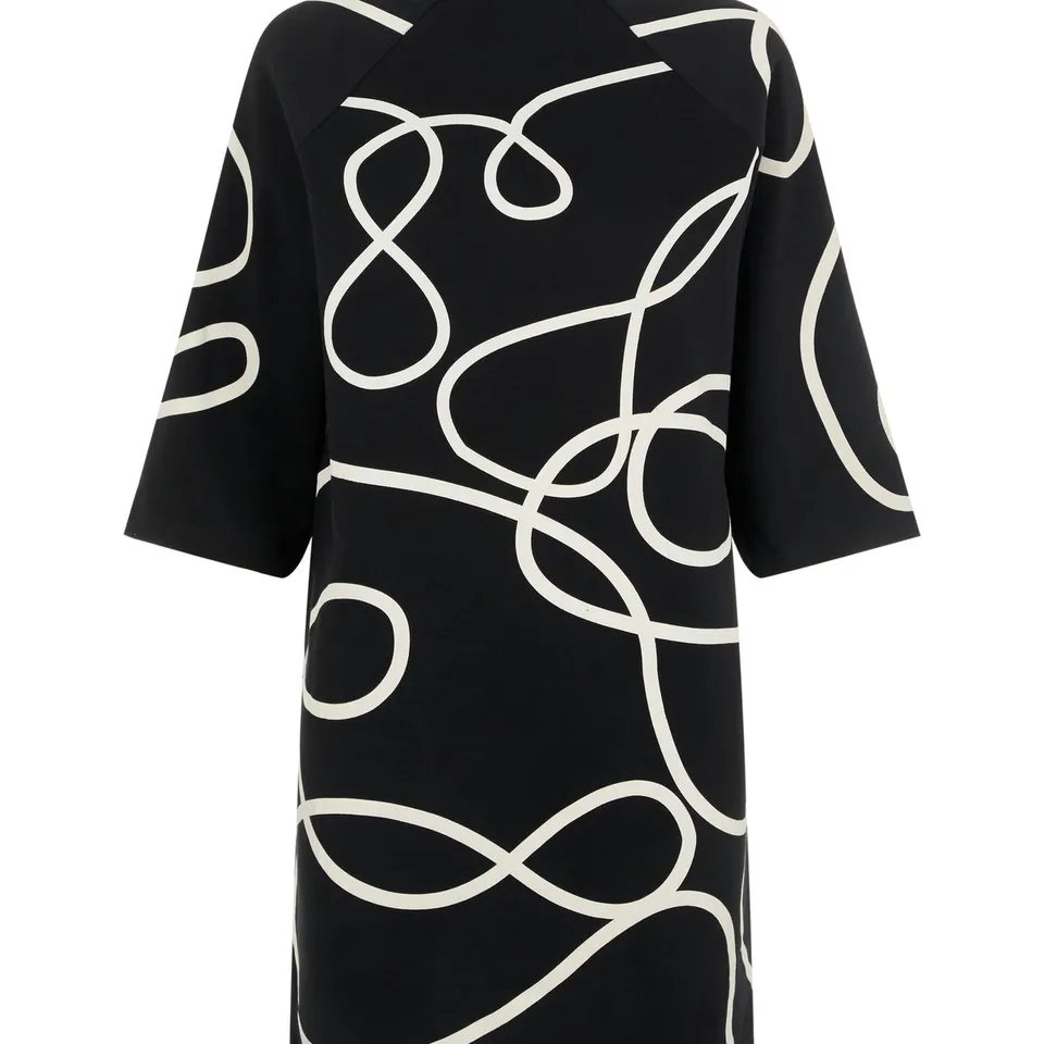 noisy-may-midi-midikleid-3-4-arm-grafikprint image 1