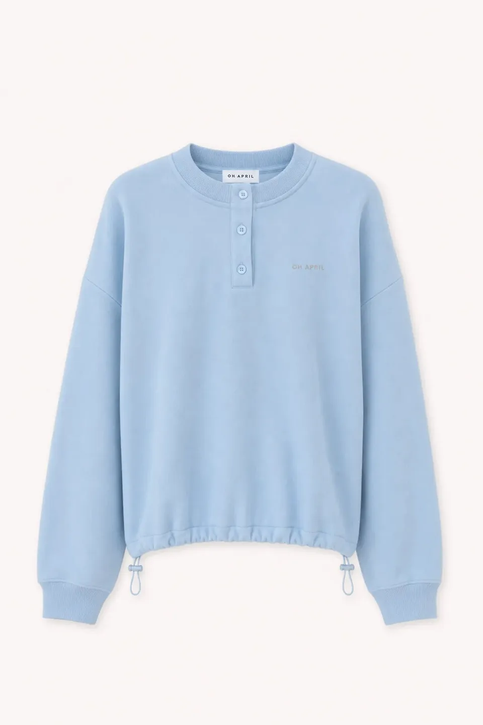 oh-april-boxy-sweatshirt-sky-blue-baumwolle-kordelzug image 1