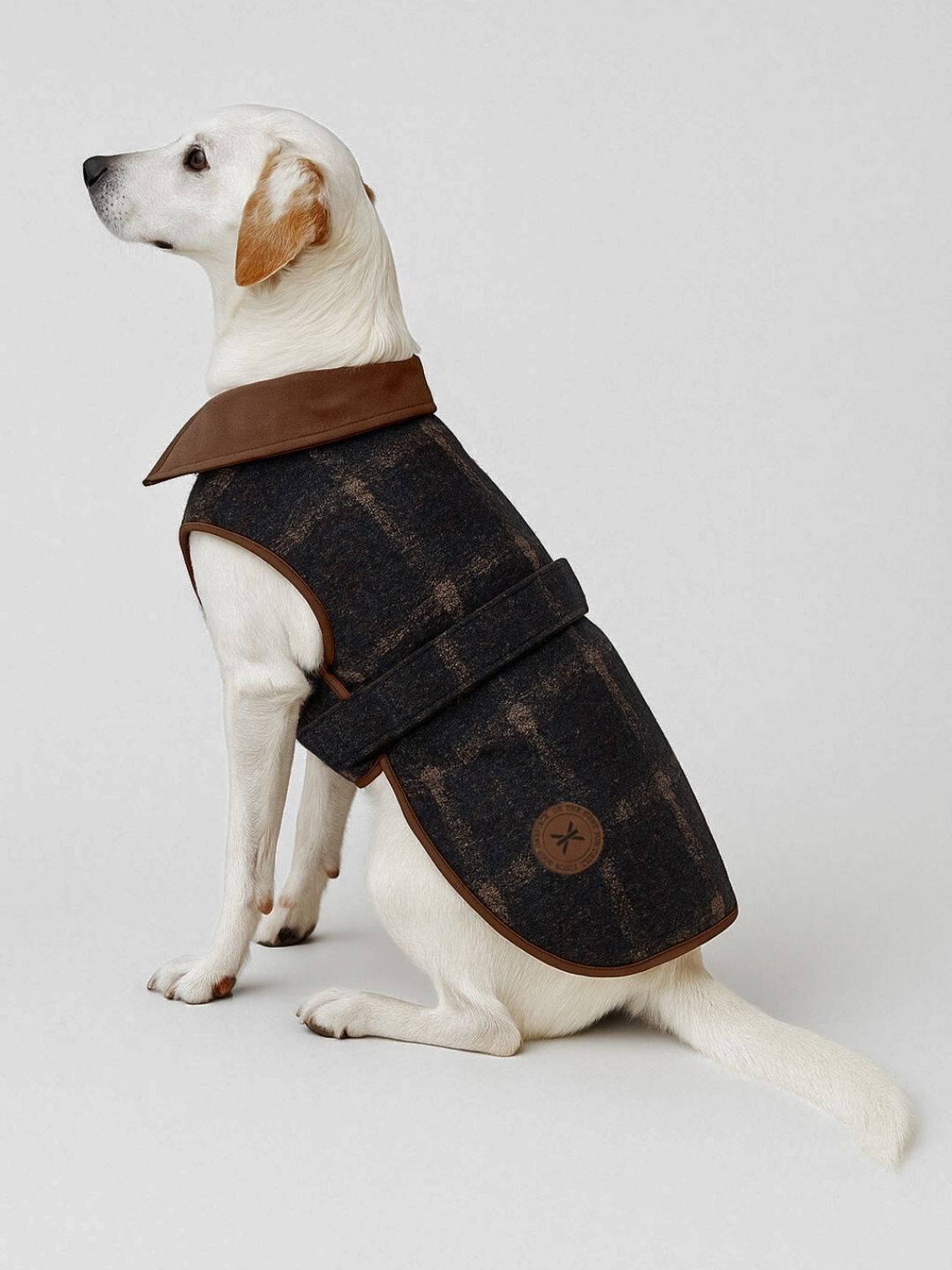onepiece-good-chill-hunting-pet-suit-hunde-overall-green-karo image 4