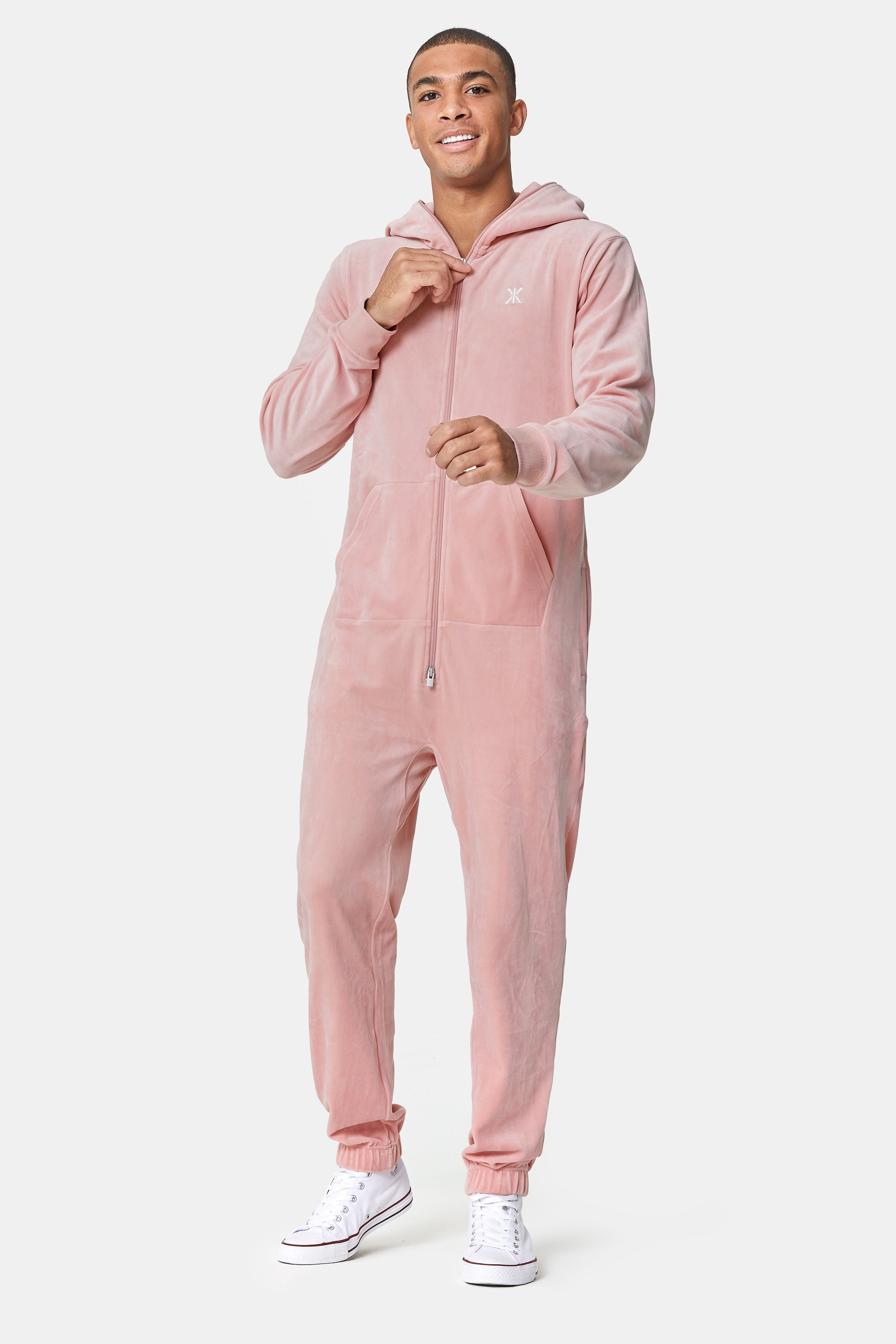 onepiece-original-velvet-jumpsuit-samt-overall-rosa-damen image 2