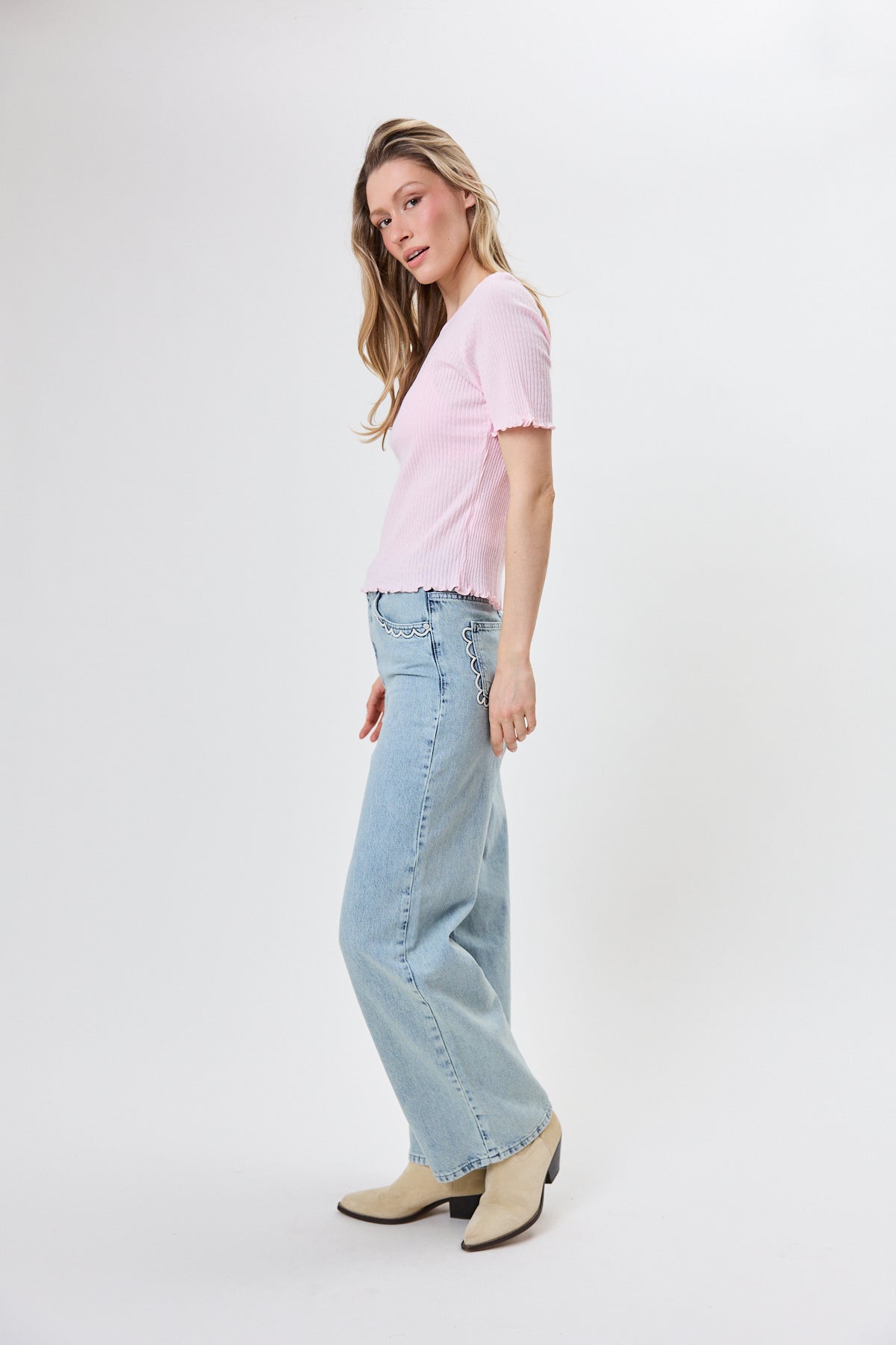 oh-april-lune-regular-t-shirt-baby-rose-baumwolle image 4