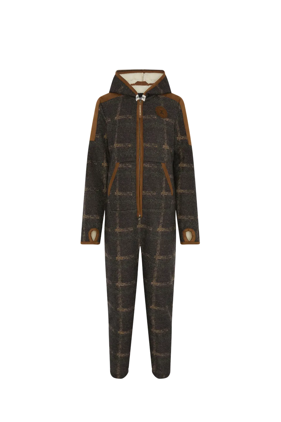 onepiece-good-chill-hunting-kids-jumpsuit-gr-n-kariert image 1