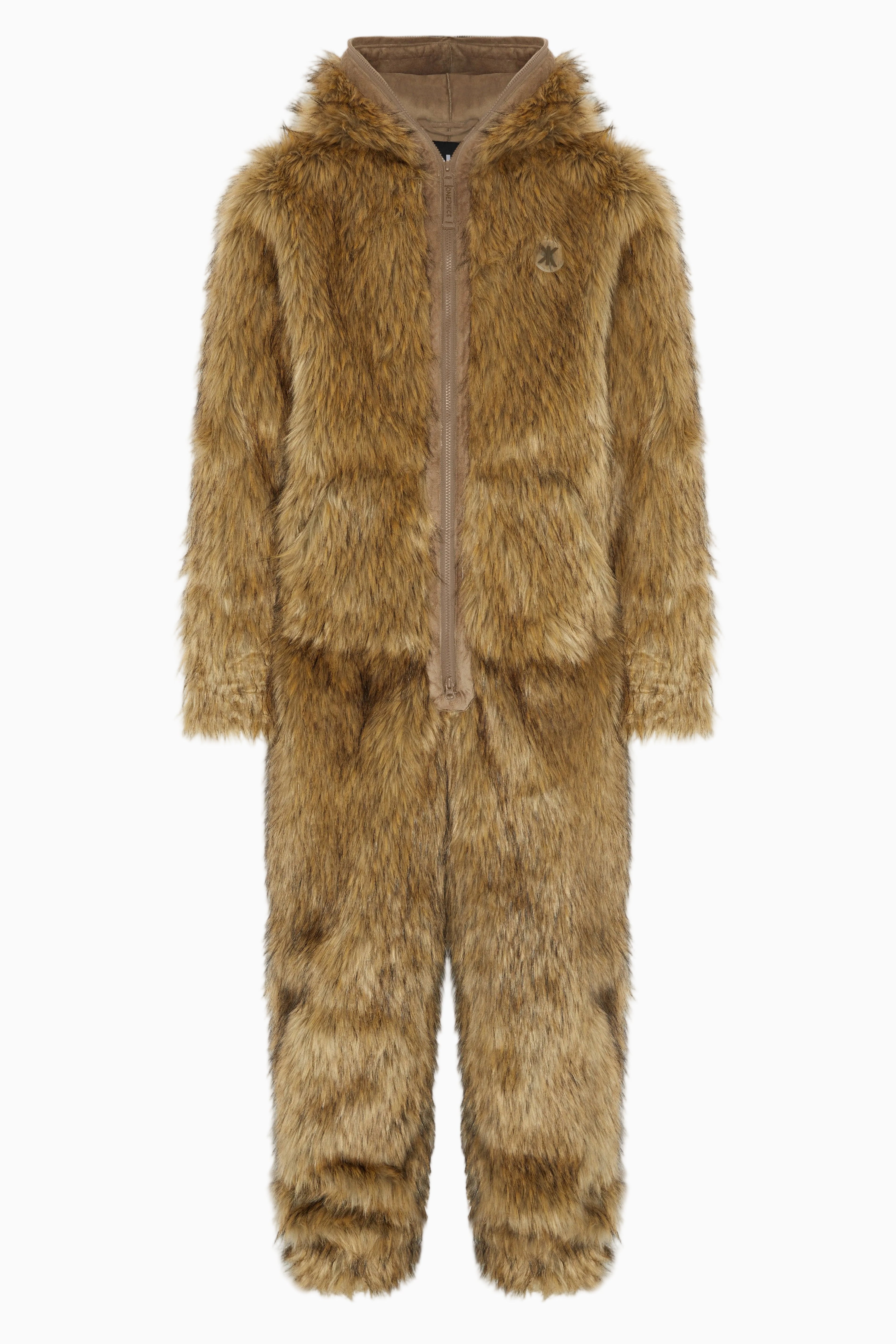onepiece-good-hair-day-jumpsuit-braun-kunstfell-warm image 1