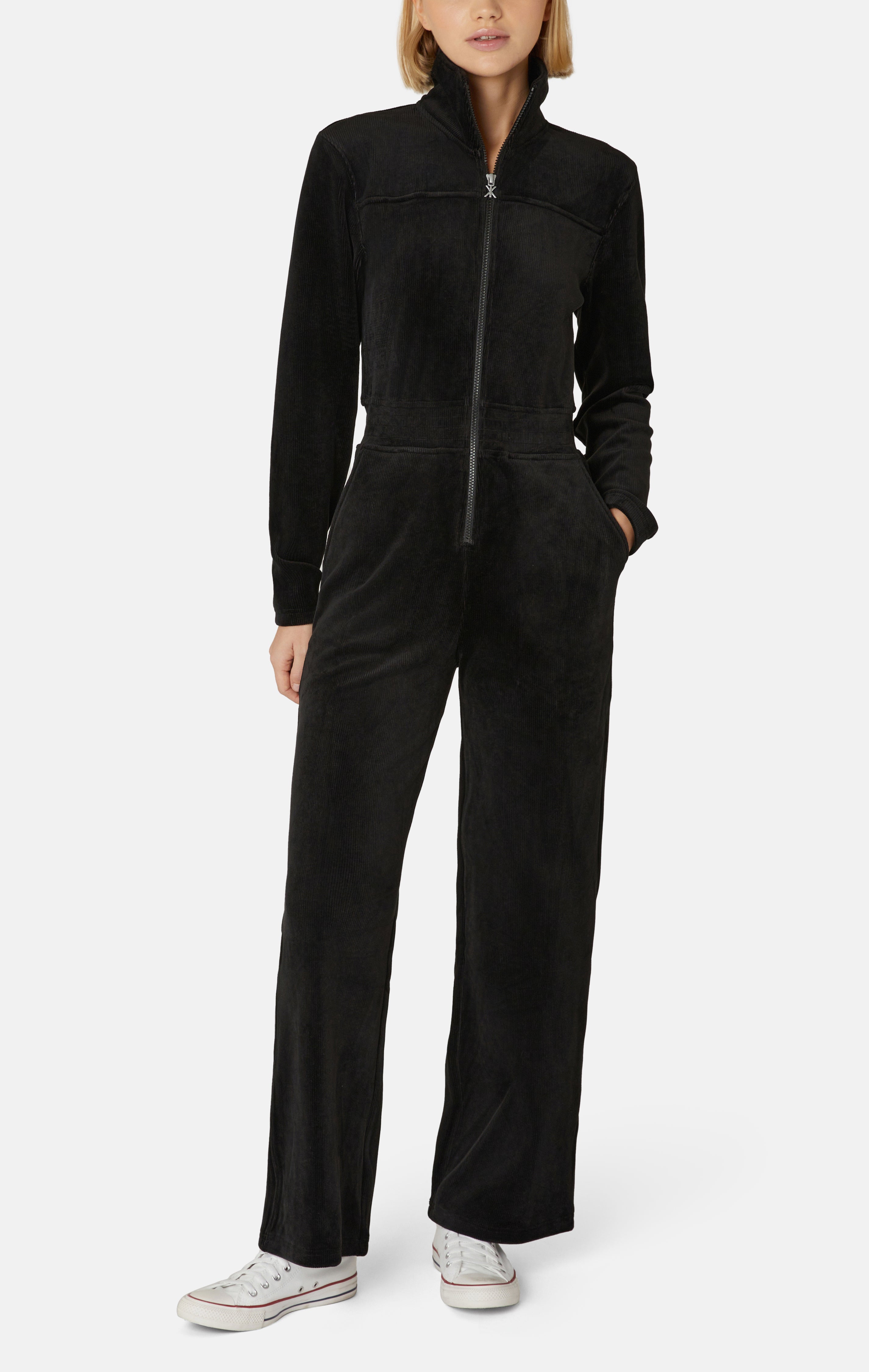 onepiece-cord-loose-jumpsuit-overall-schwarz-weit image 2