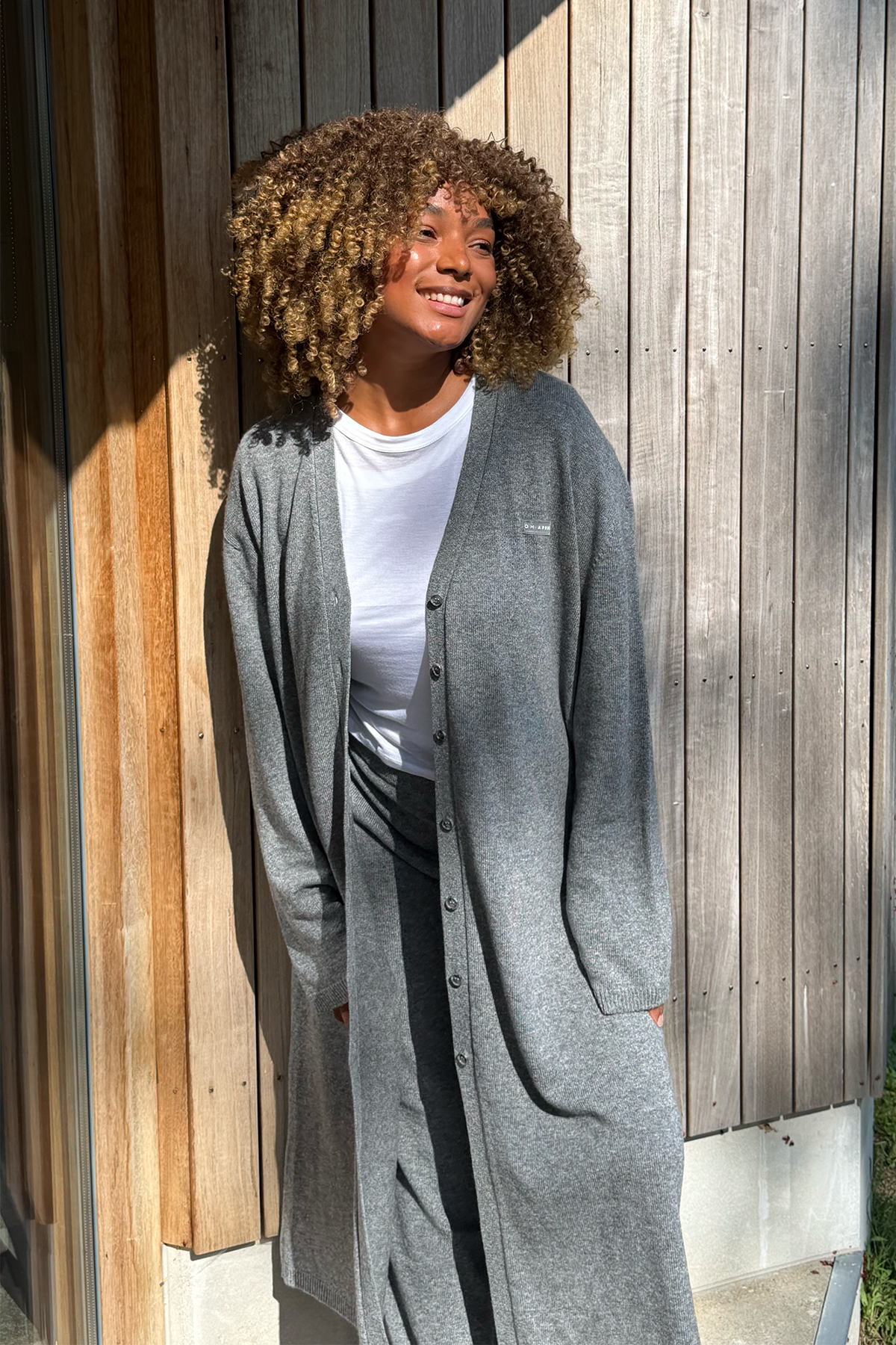 oh-april-strickcardigan-grey-melange-merino-mix image 2