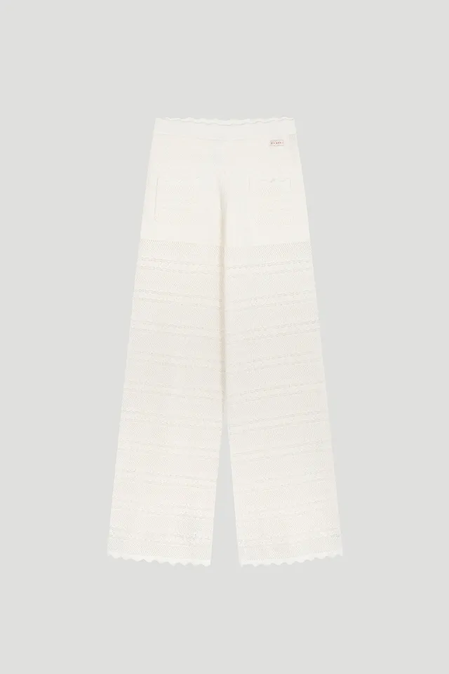 oh-april-aurea-flared-knit-pants-hose-off-white-slim-fit image 1