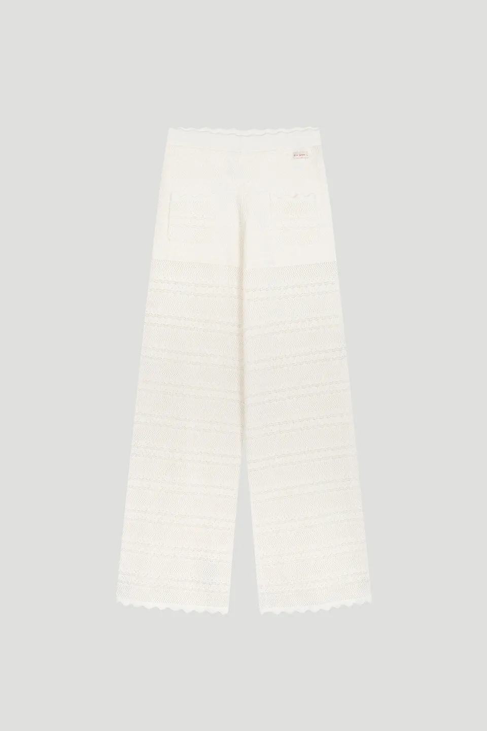oh-april-aurea-flared-knit-pants-hose-off-white-slim-fit image 1