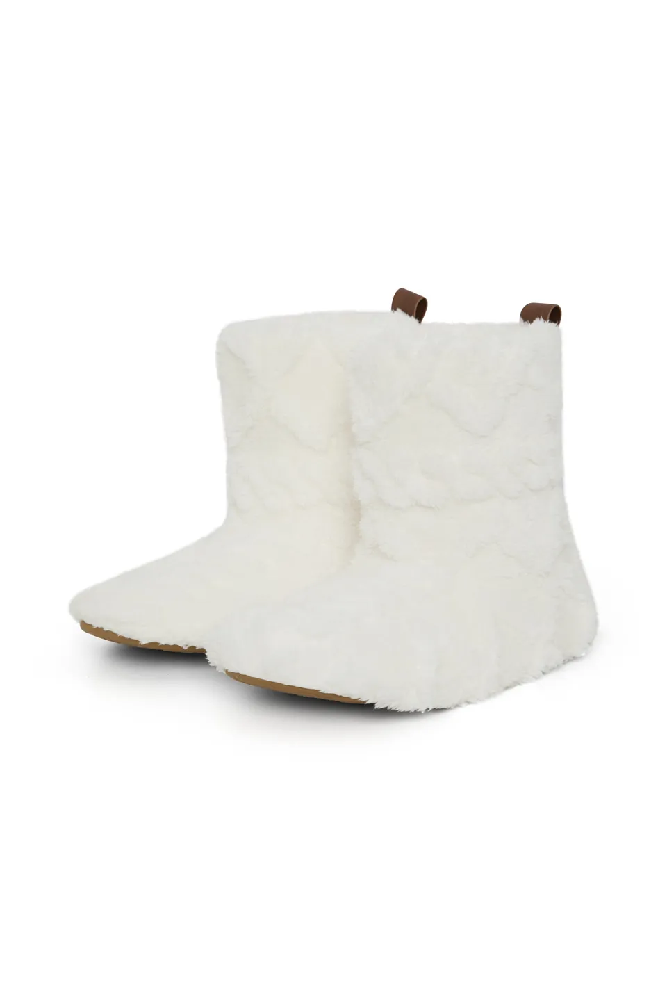 onepiece-puppy-cable-slippers-hausschuhe-off-white-fleece image 1