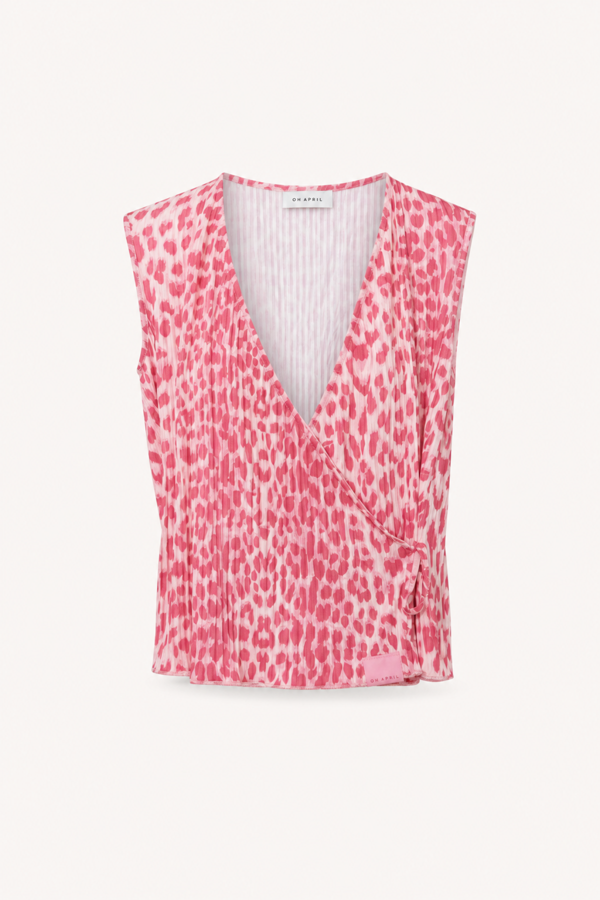 oh-april-solin-plissee-top-leo-raspberry-loose-fit image 1