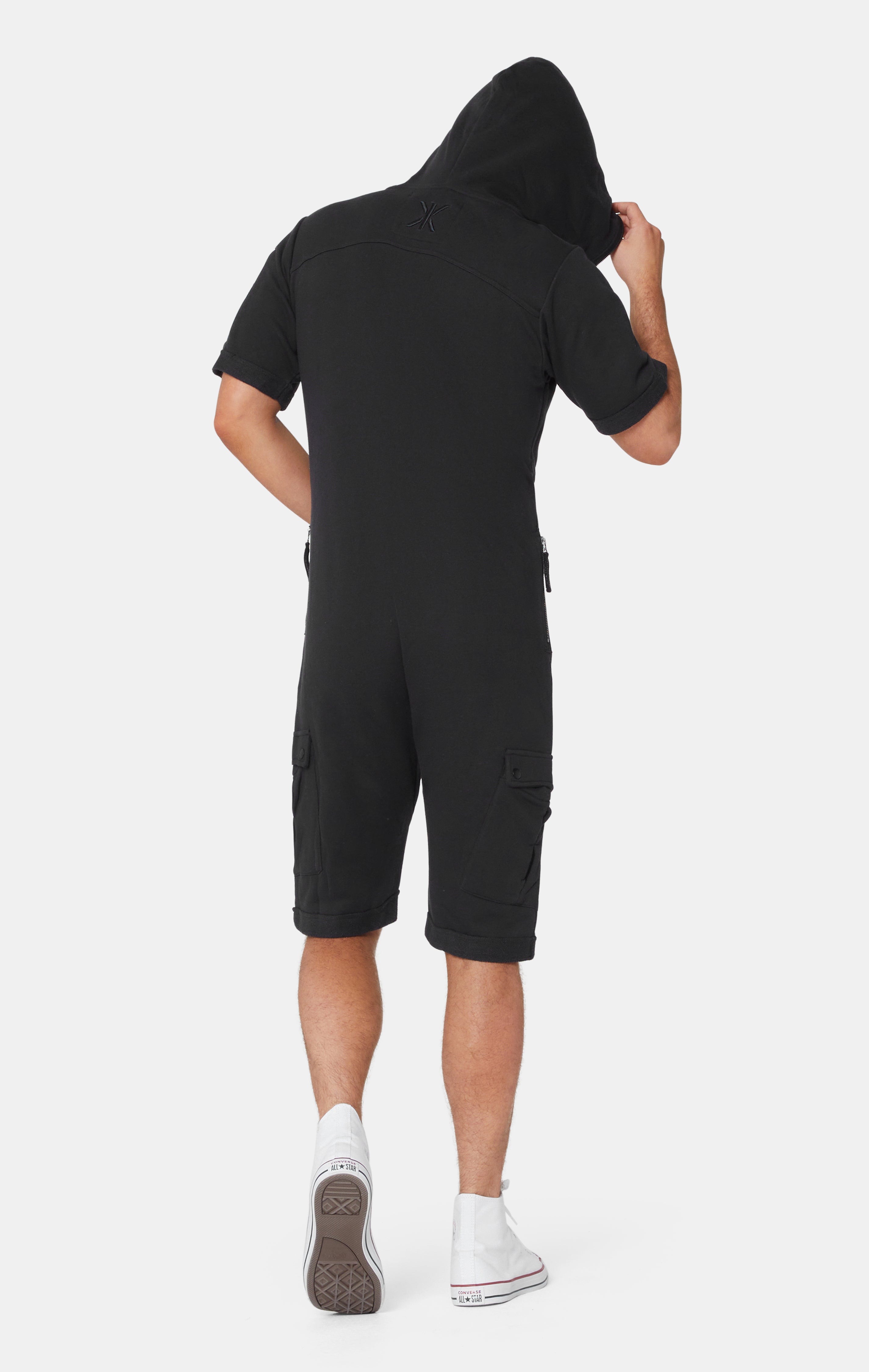 onepiece-cargo-short-jumpsuit-overall-schwarz-taschen image 6