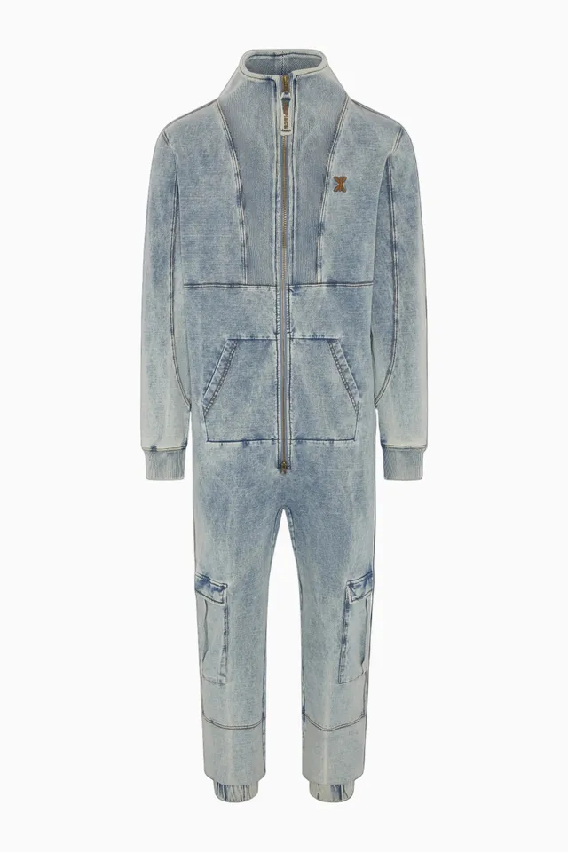 onepiece-soft-stretch-denim-jumpsuit-jeansoverall-blau image 1