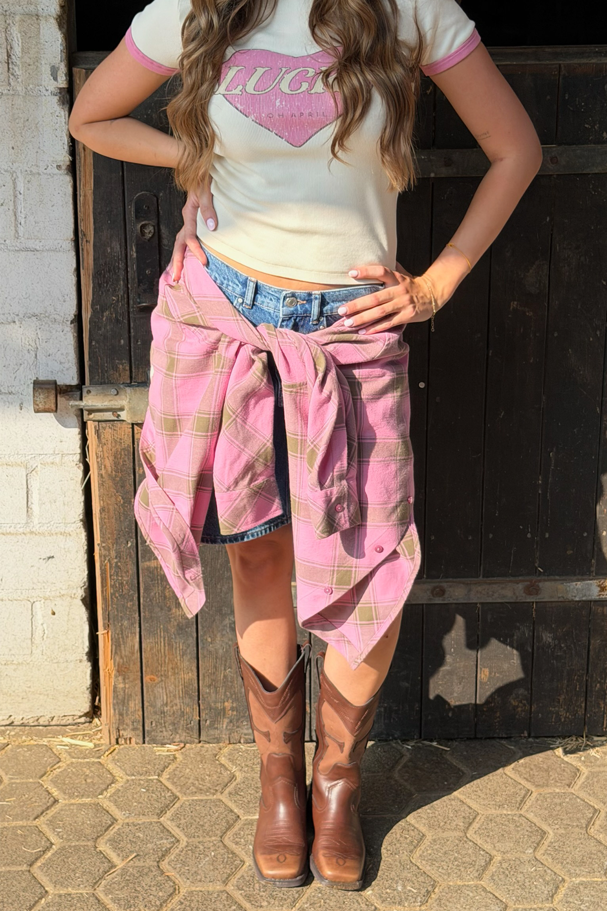 oh-april-vivian-shirt-olive-check-karohemd image 5