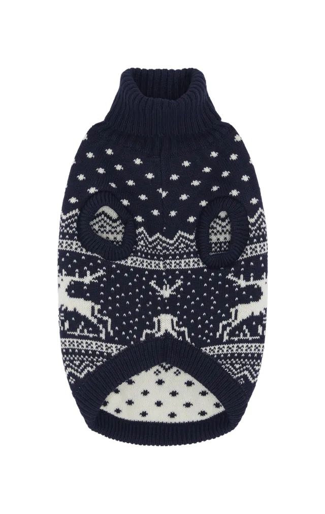 onepiece-holidays-pet-suit-hundeoverall-strick-navy image 1