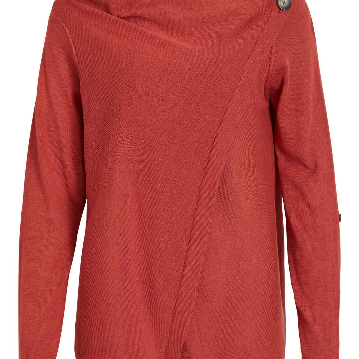 object-wrap-strickjacke-cardigan-damen-mit-wasserfallkragen image 1