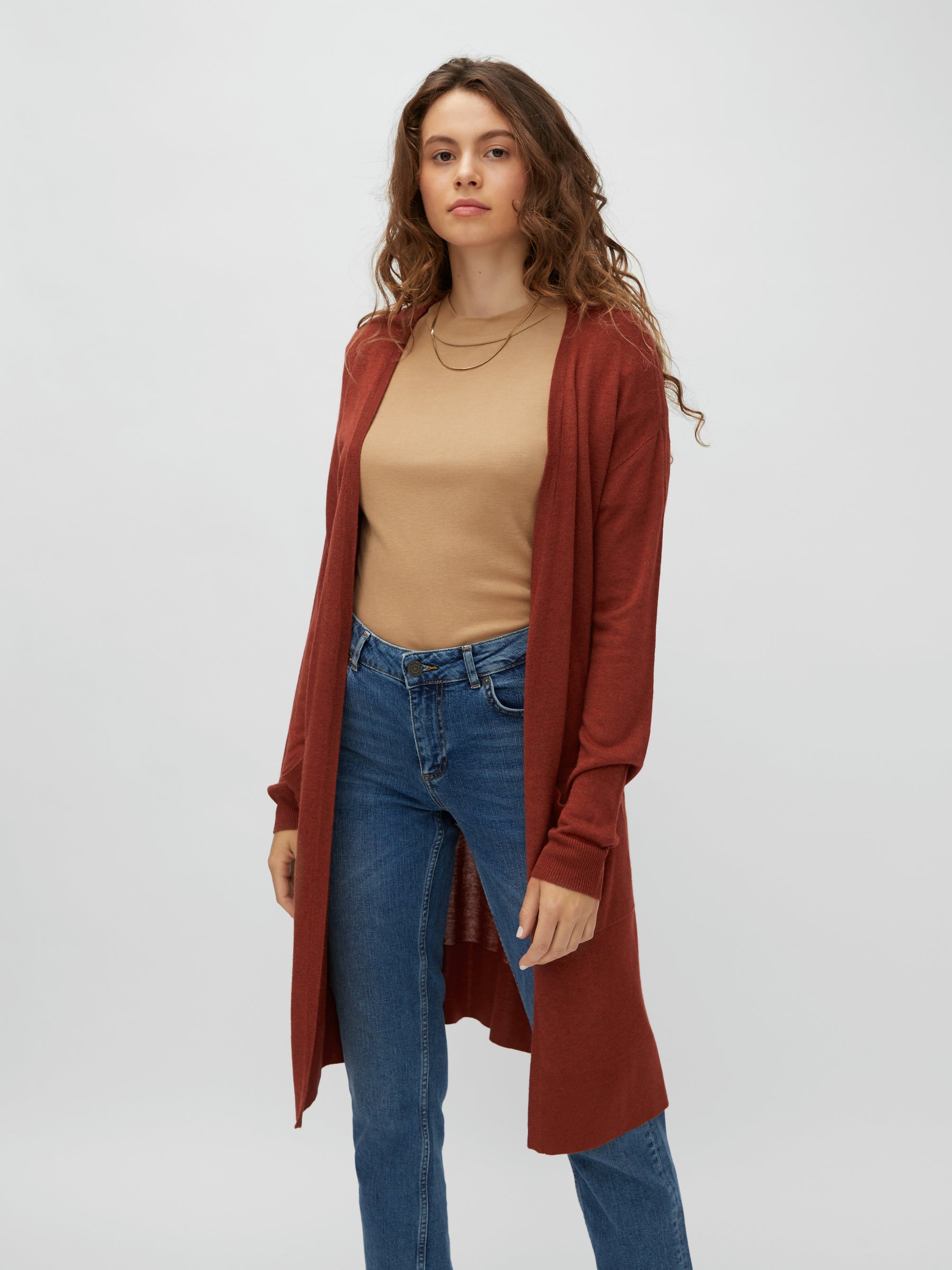 noisy-may-cardigan-lang-strickjacke-mit-taschen image 3