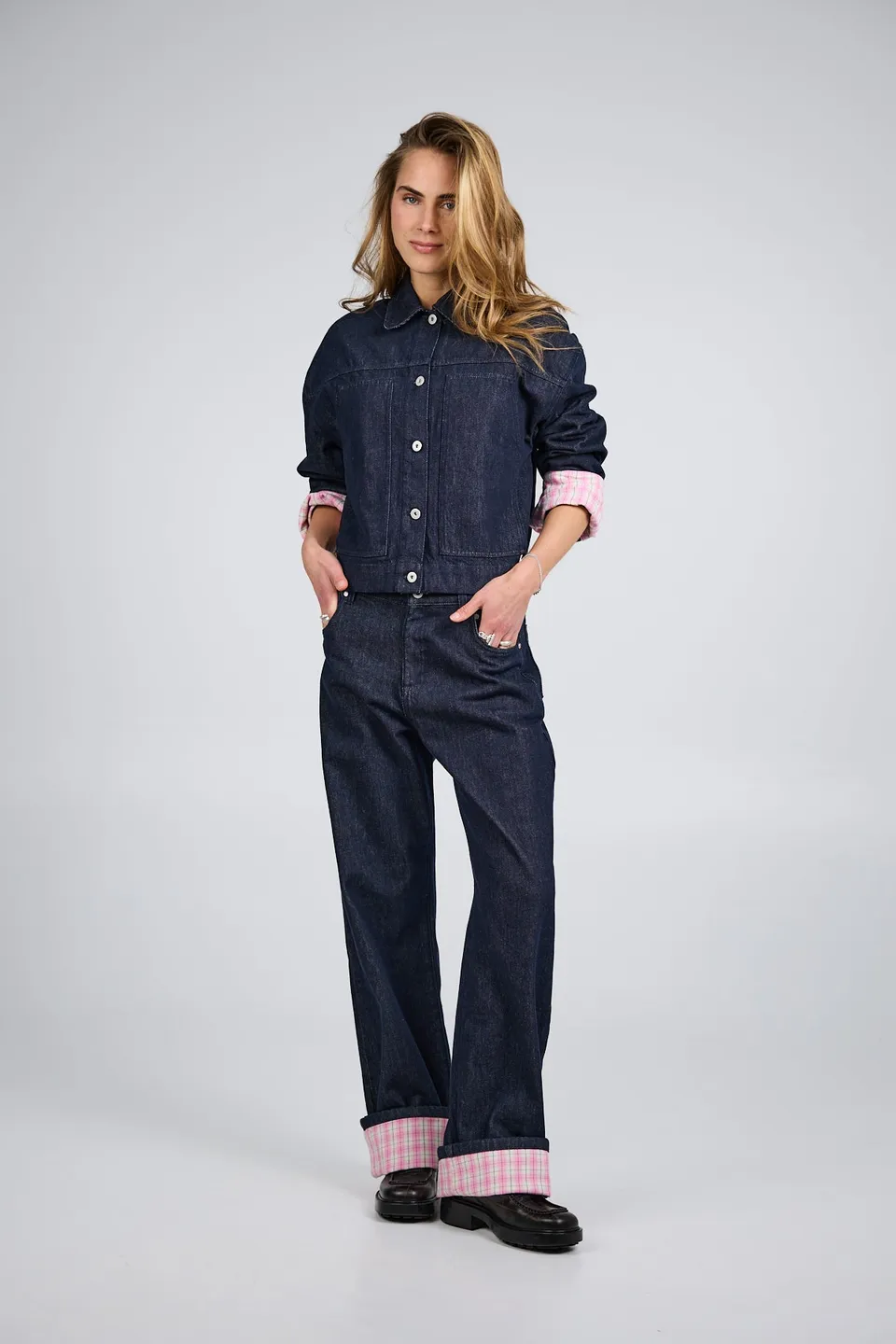 oh-april-clara-denim-jacket-jeansjacke-denim-dark-blue image 1