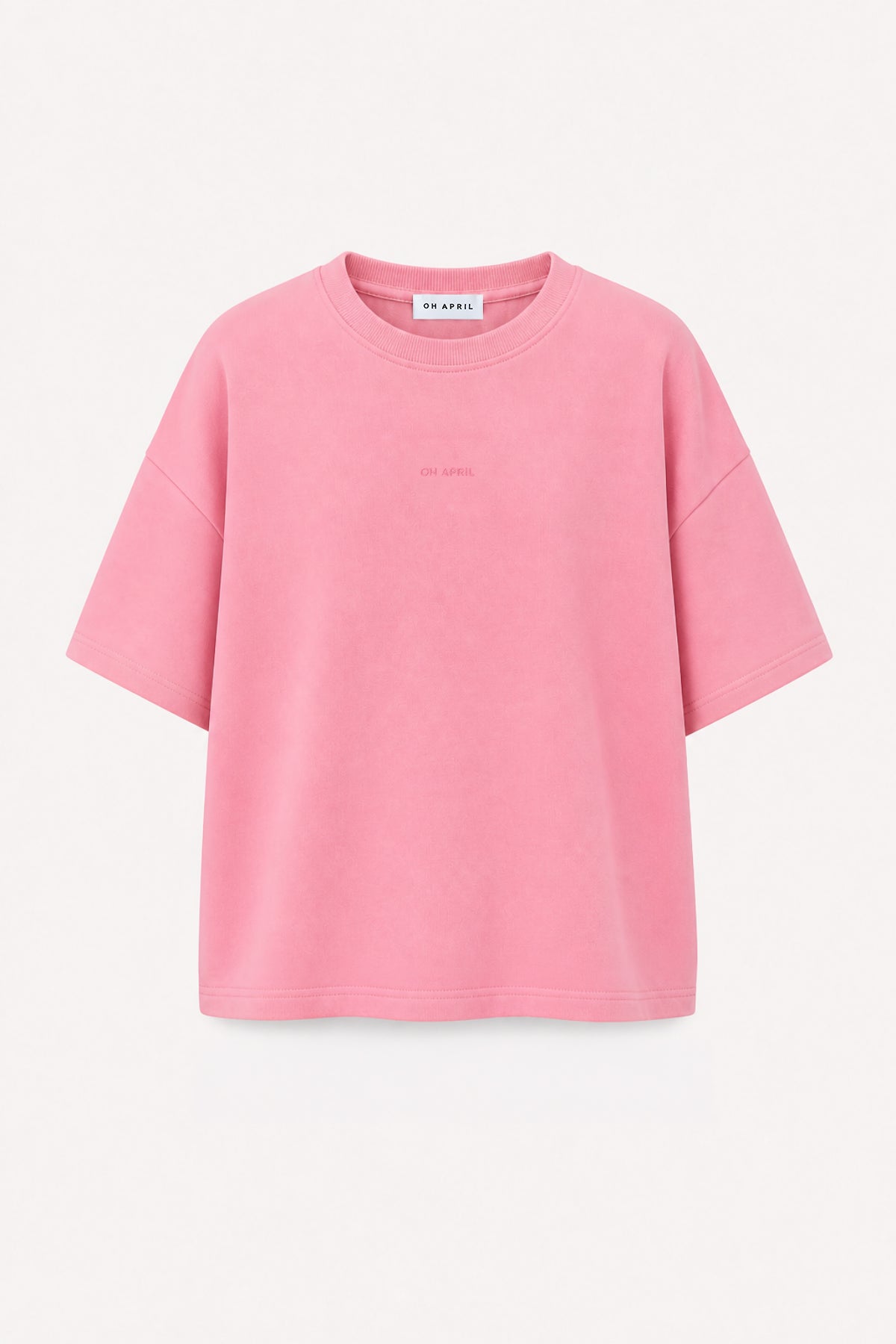 oh-april-karo-short-sleeve-sweater-light-pink-baumwolle image 2