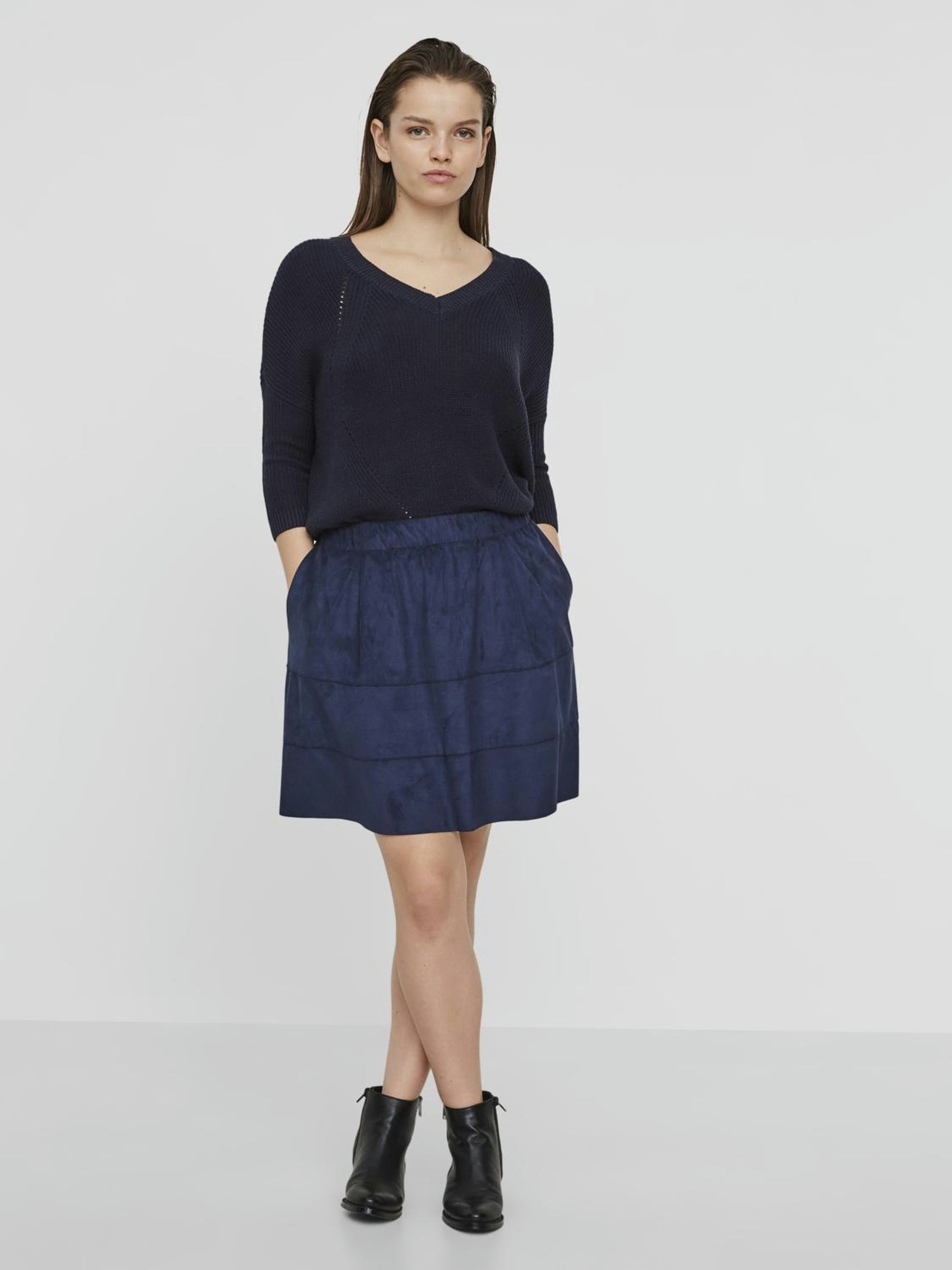 noisy-may-skirts-minirock-wildleder-optik-kurz-mit-taschen image 7