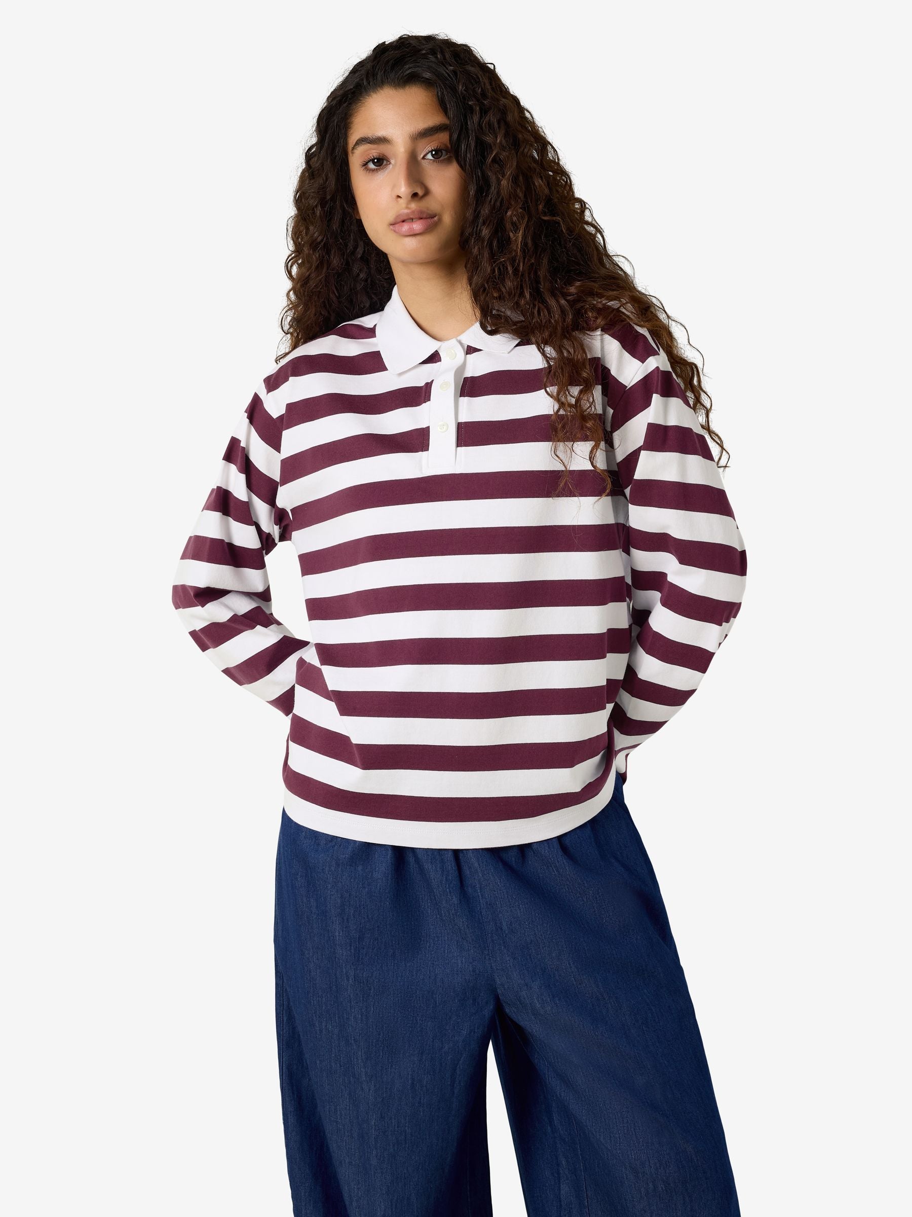 noisy-may-polo-langarmshirt-polokragen-relaxed-fit image 6