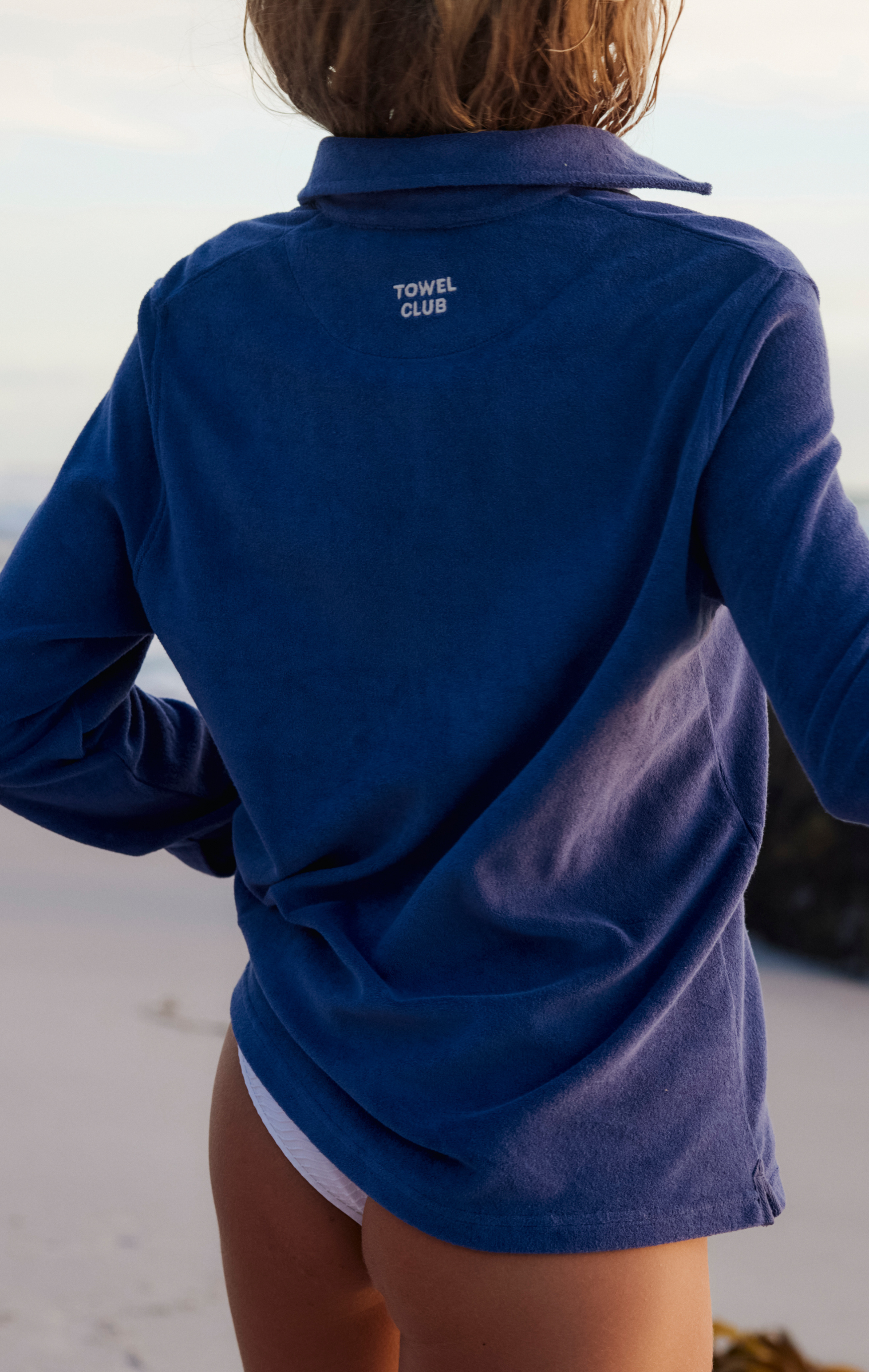 onepiece-towel-club-longsleeve-polo-shirt-dusty-navy-frottee image 6