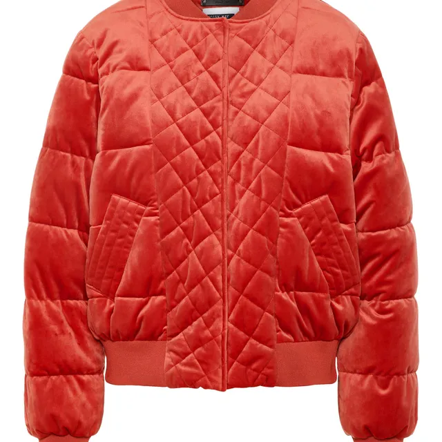 noisy-may-bomber-jacke-damen-samt-wattiert-58-cm image 1