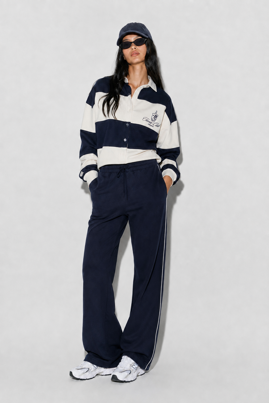 onepiece-90s-rugby-female-jumpsuit-damen-navy image 3