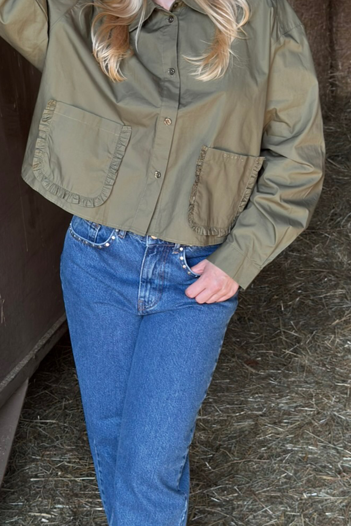 oh-april-aster-blouse-olive-hemdbluse-baumwolle image 2