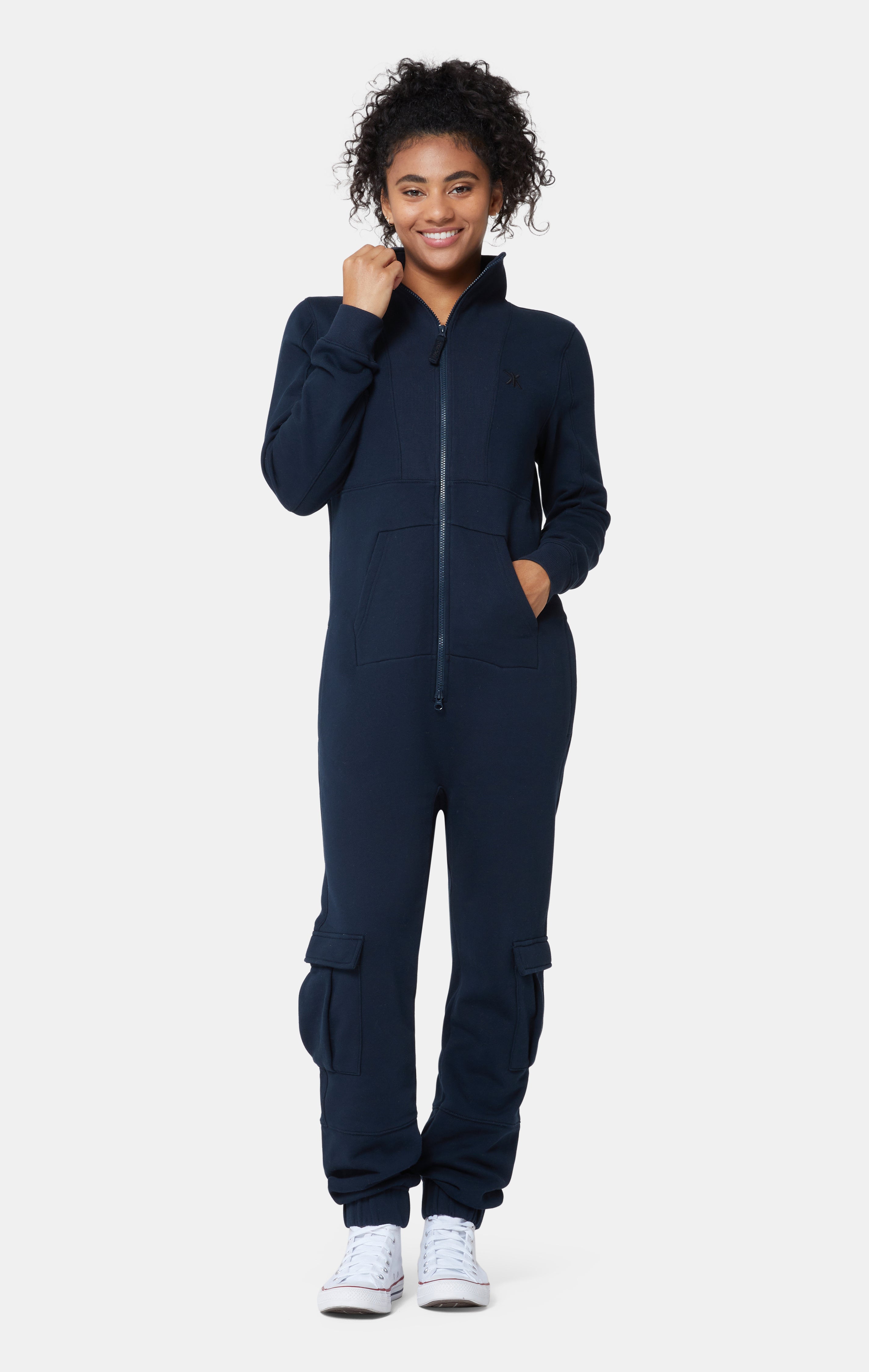 onepiece-original-tall-neck-jumpsuit-navy-blau image 3