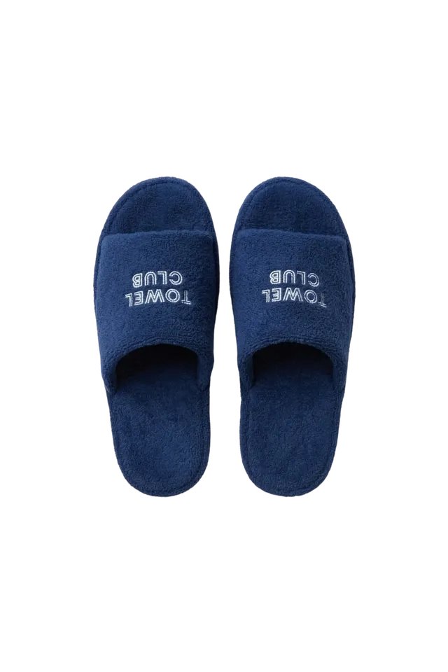 onepiece-towel-club-slippers-navy-hausschuhe image 1
