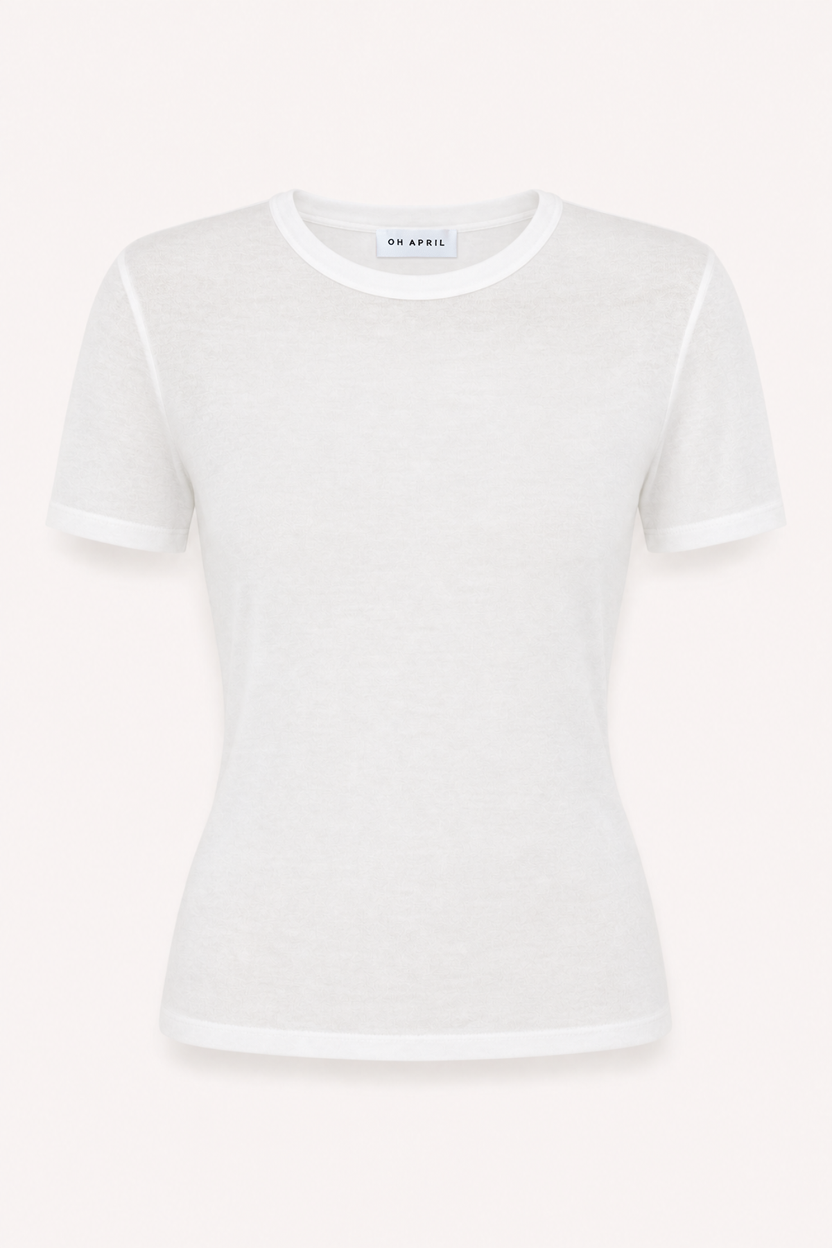 oh-april-slim-fit-t-shirt-modal-off-white-kaschmir image 1