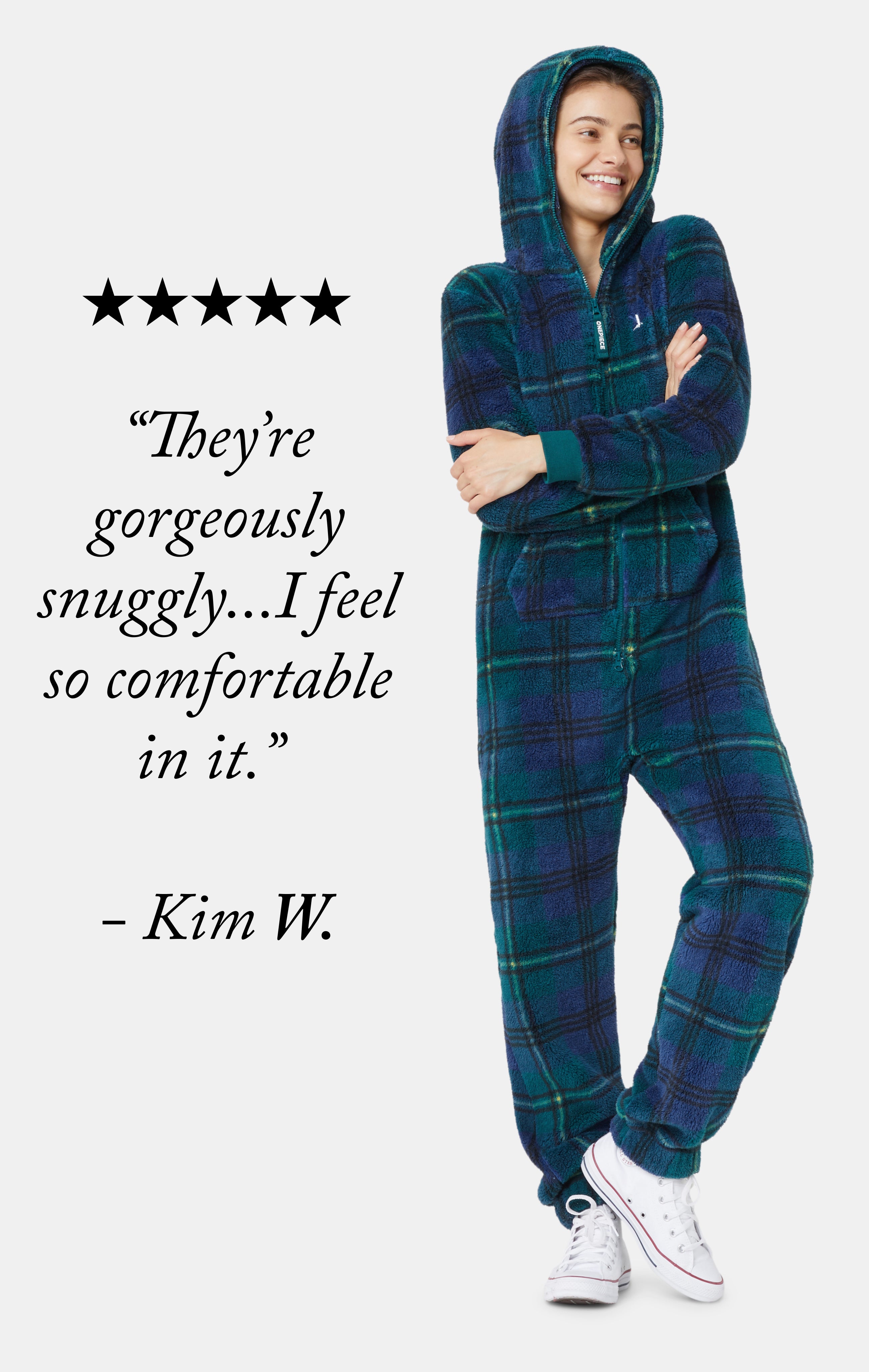 onepiece-puppy-jumpsuit-karogr-n-damen-fleece-overall image 3