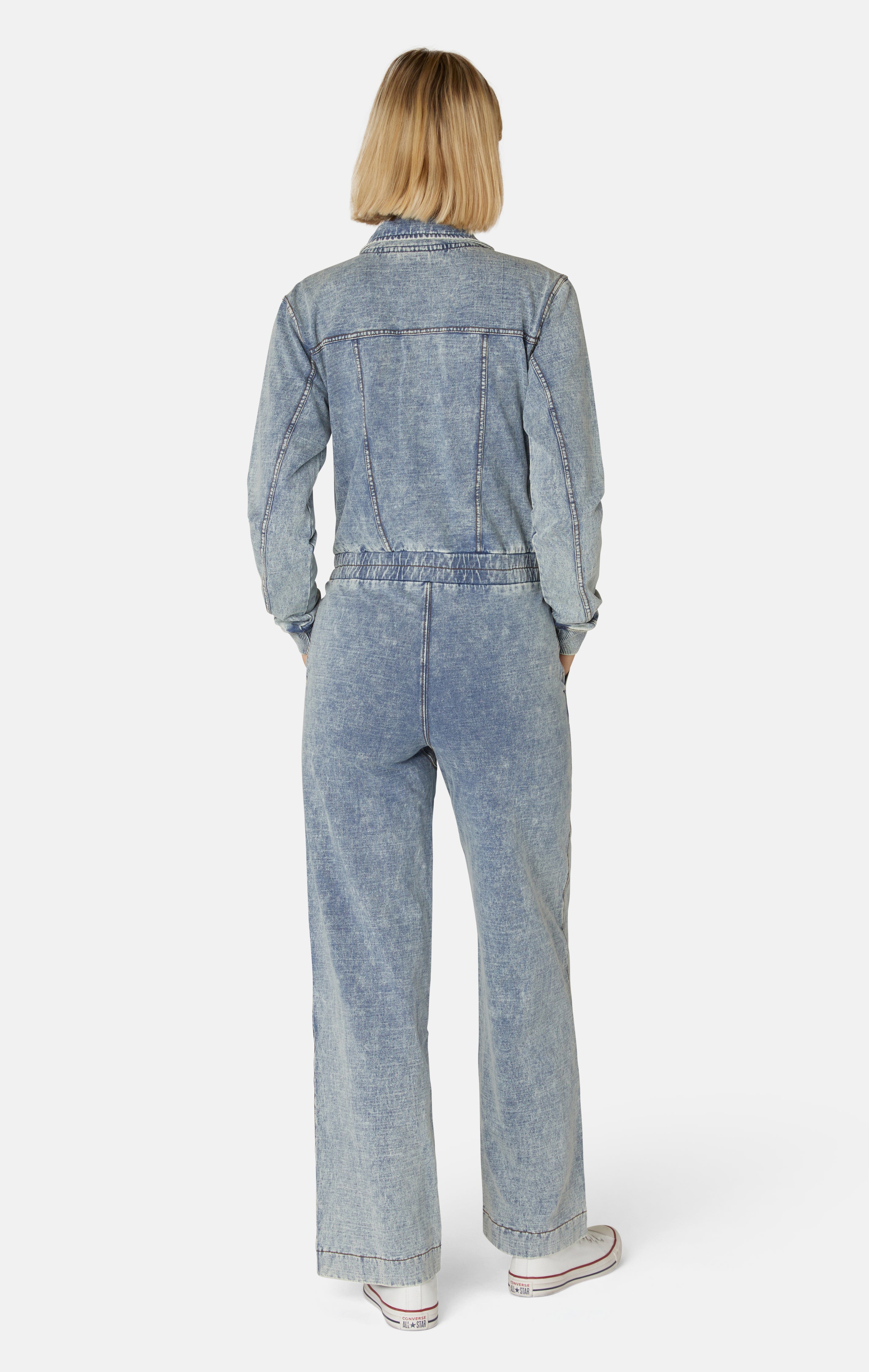 onepiece-denim-loose-female-jumpsuit-overall-hellblau-stretch image 5