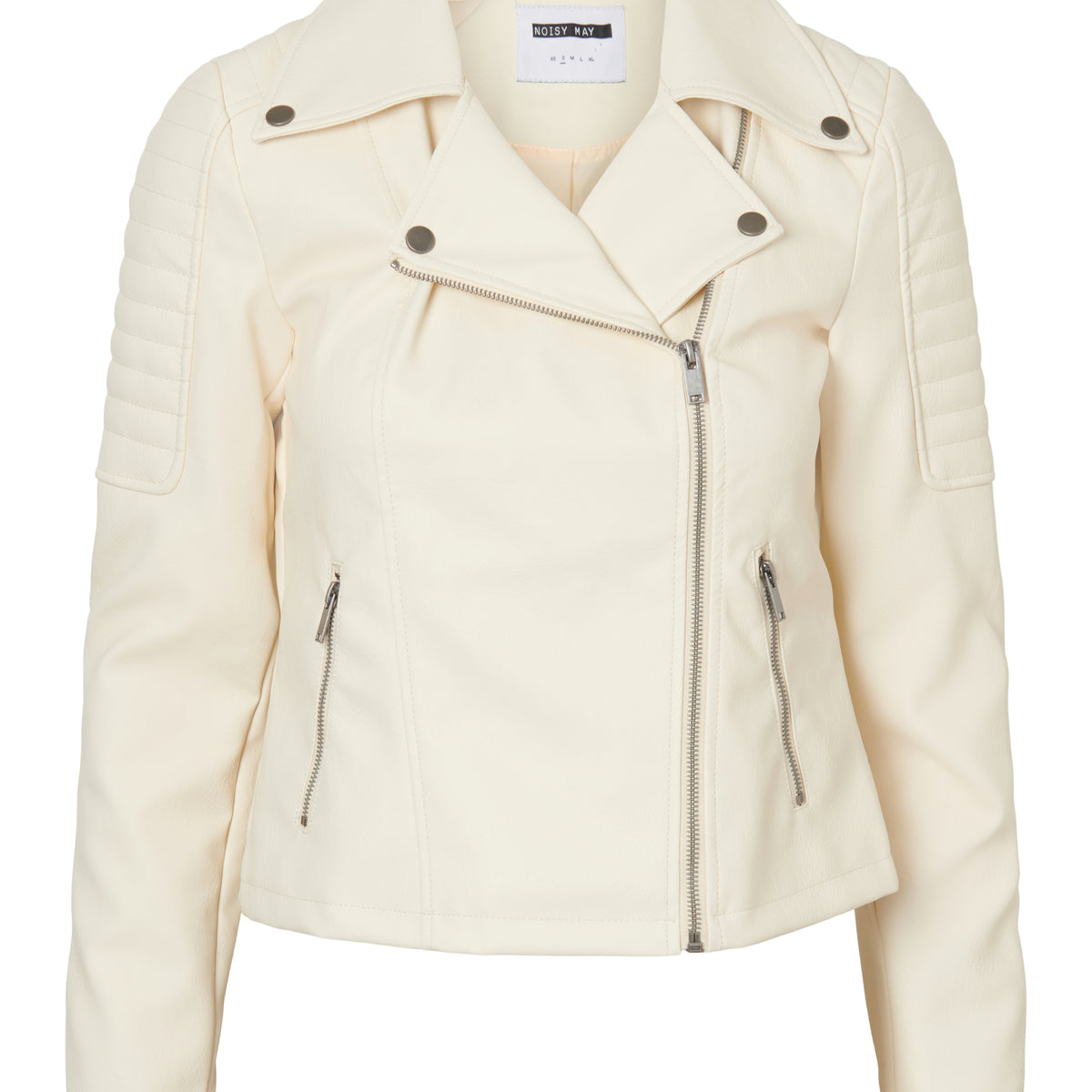 noisy-may-kunstlederjacke-kurz-lederjacke-damen-mit-reissverschluss-6 image 1