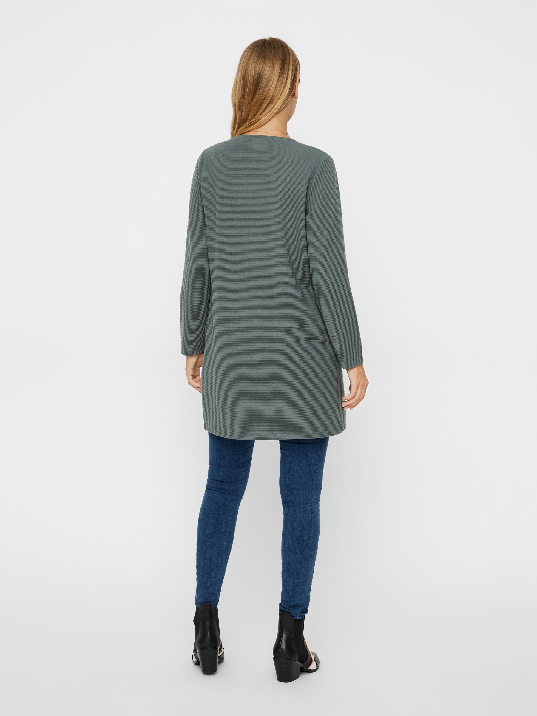 noisy-may-kardigan-lang-strickjacke-polyester-rundhals image 3
