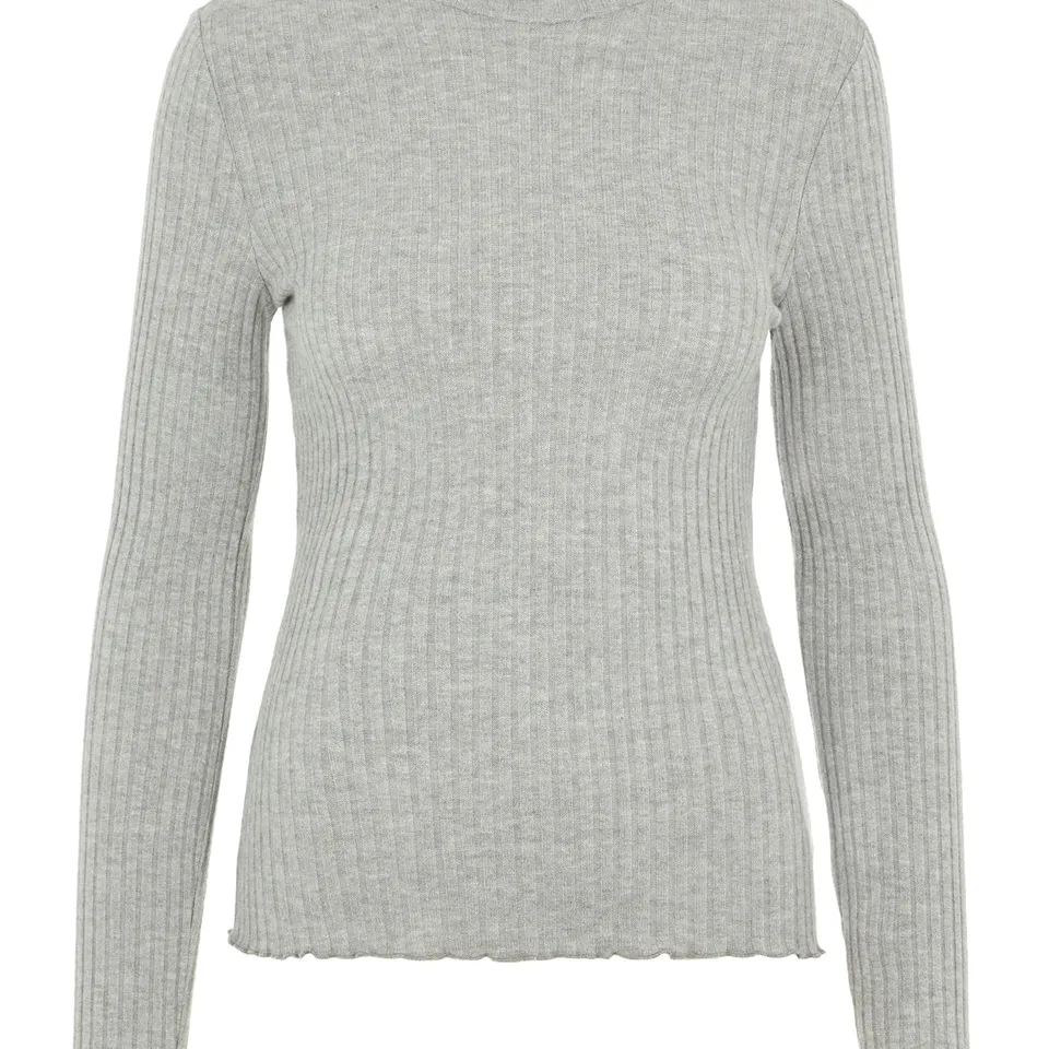 noisy-may-strickpullover-rollkragen-ripp-r-schen-hell image 1